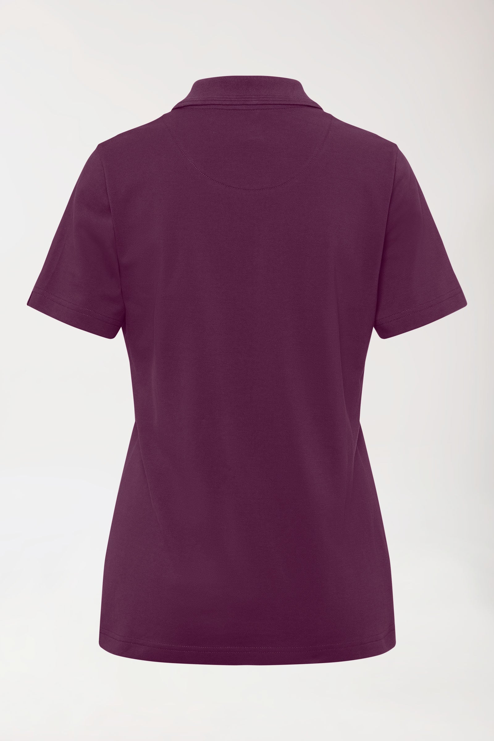 COMFY FLEX stretch shirt dames - polokraag pruimen, Achterzijde view