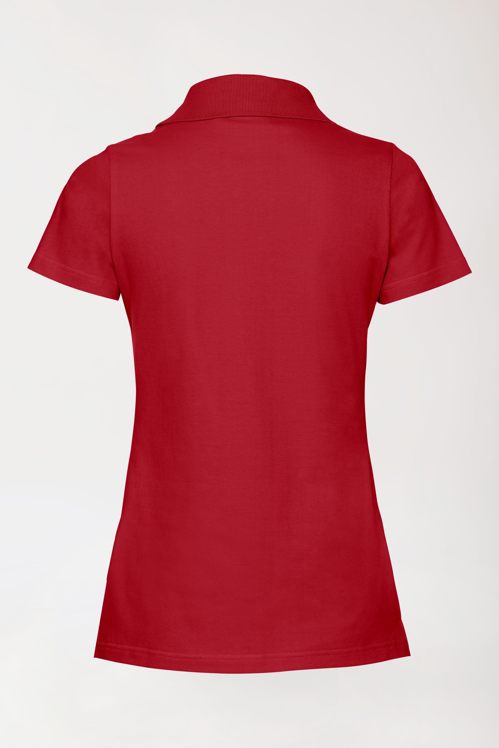 Stretch shirt dames - polokraag rood