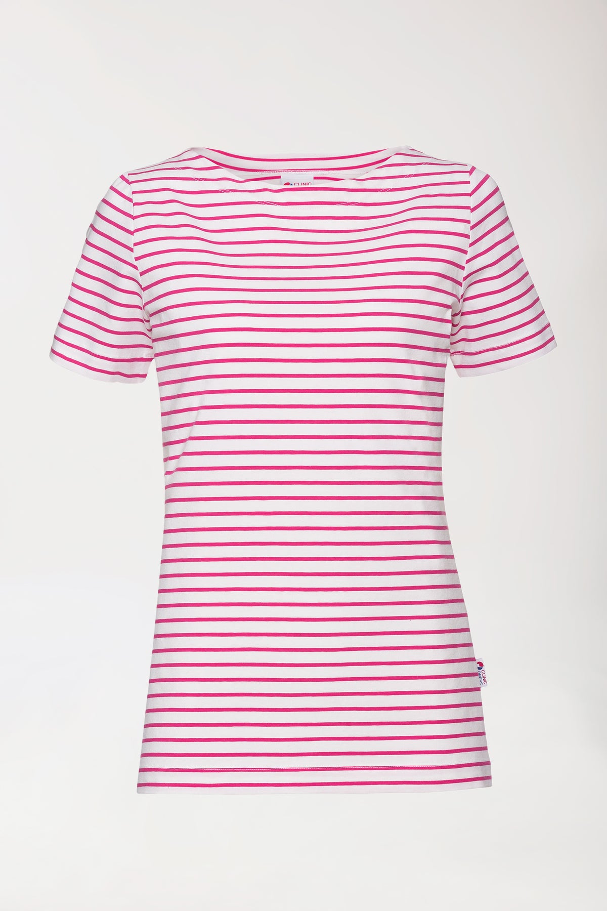 Shirt dames - 1/2 mouw wit/pink, Achterzijde view