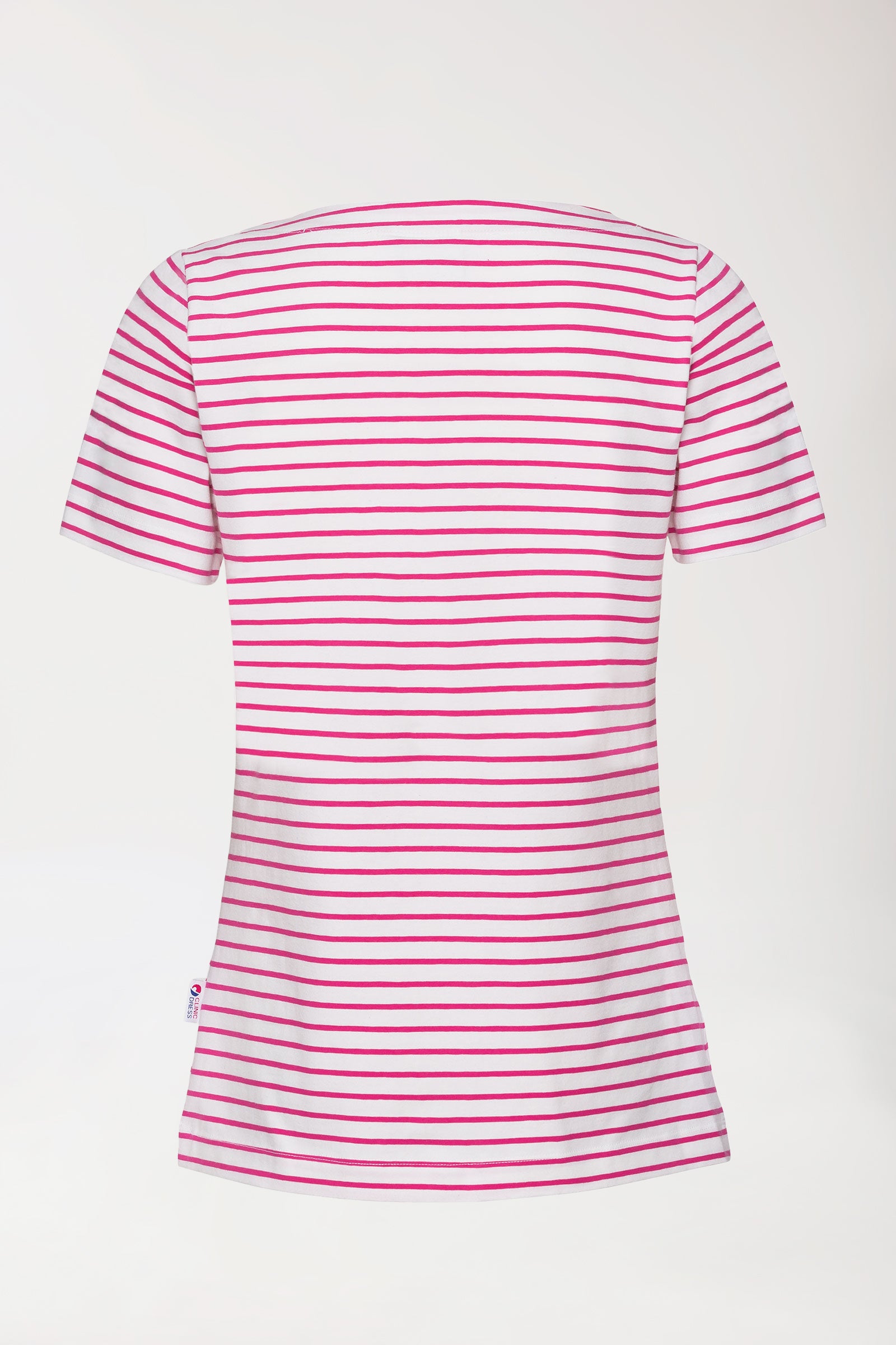 Shirt dames - 1/2 mouw wit/pink