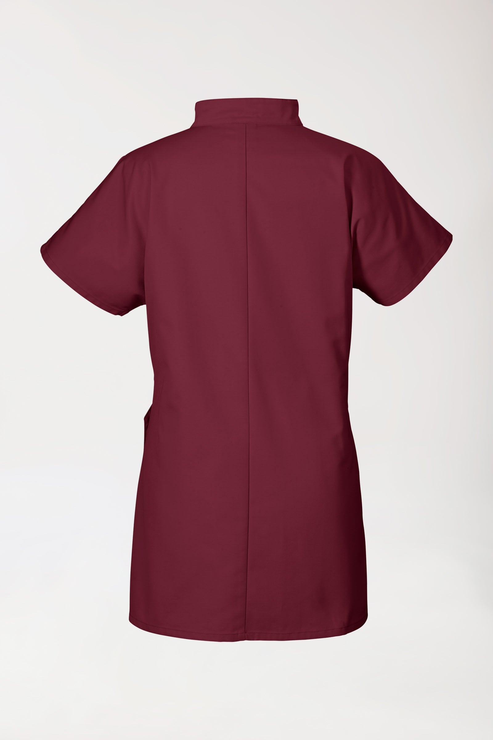 JUST STRONG tuniek dames - drukknoopsluiting bordeaux