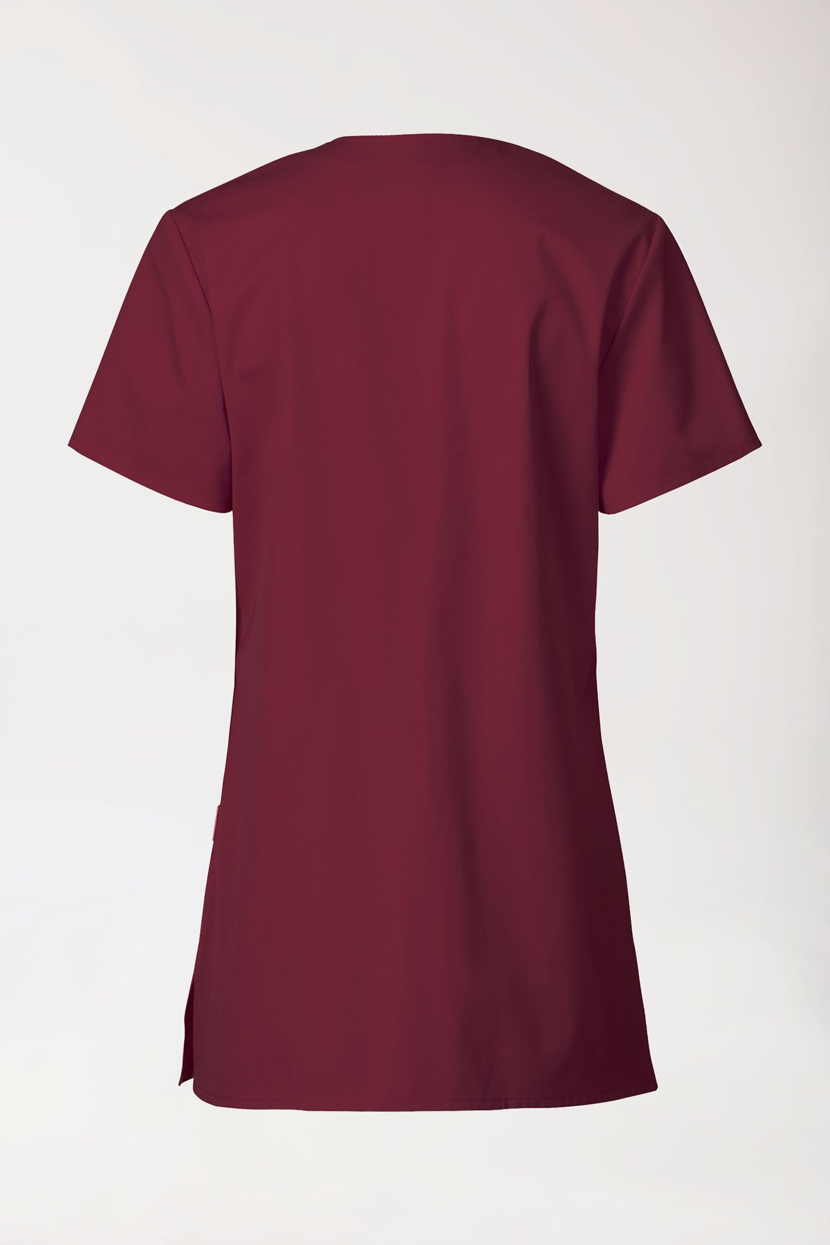 Beauty tuniek dames - met knoopsluiting bordeaux