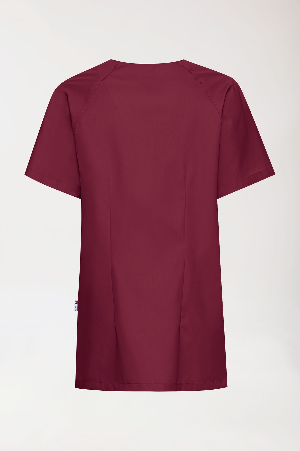 CORE tuniek dames - doorknoopsluiting bordeaux, Achterzijde view
