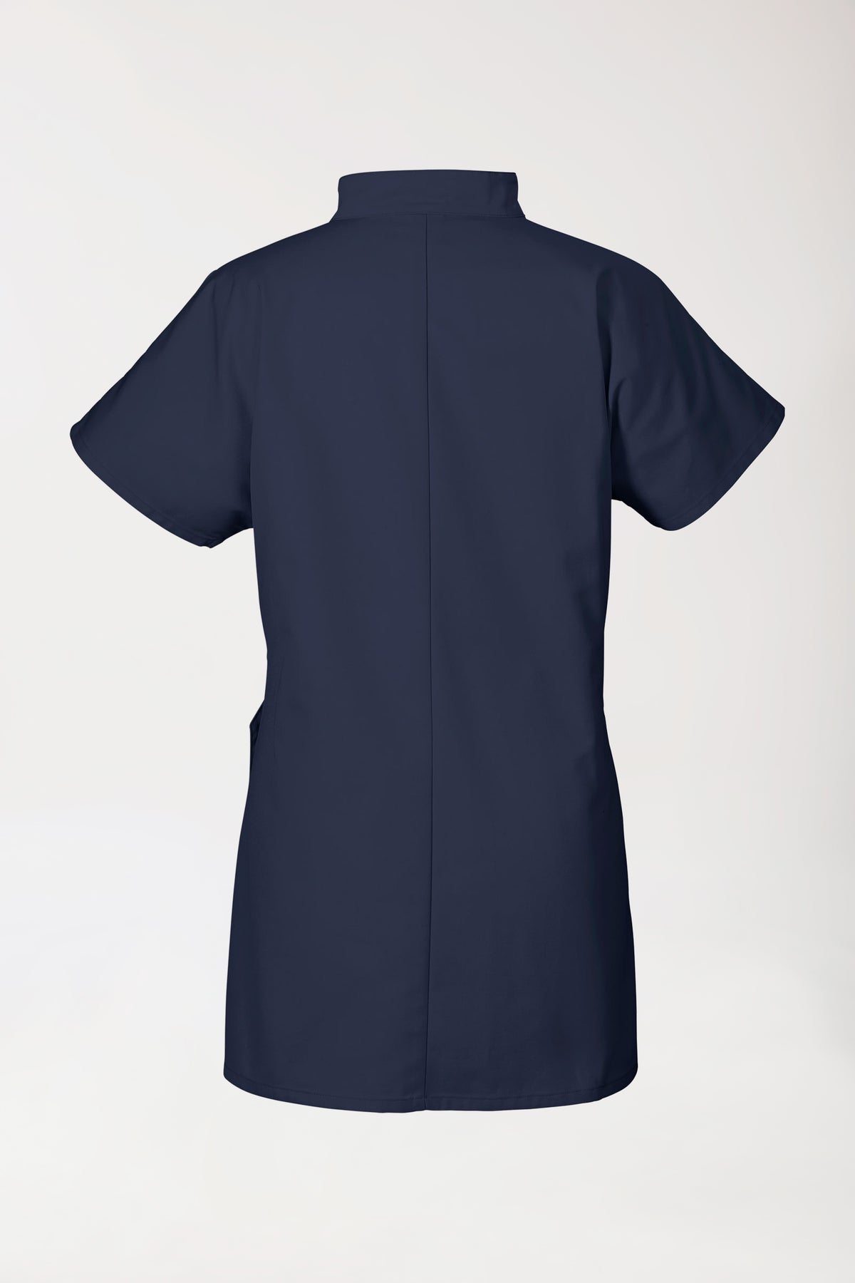 JUST STRONG tuniek dames - drukknoopsluiting navy, Achterzijde view