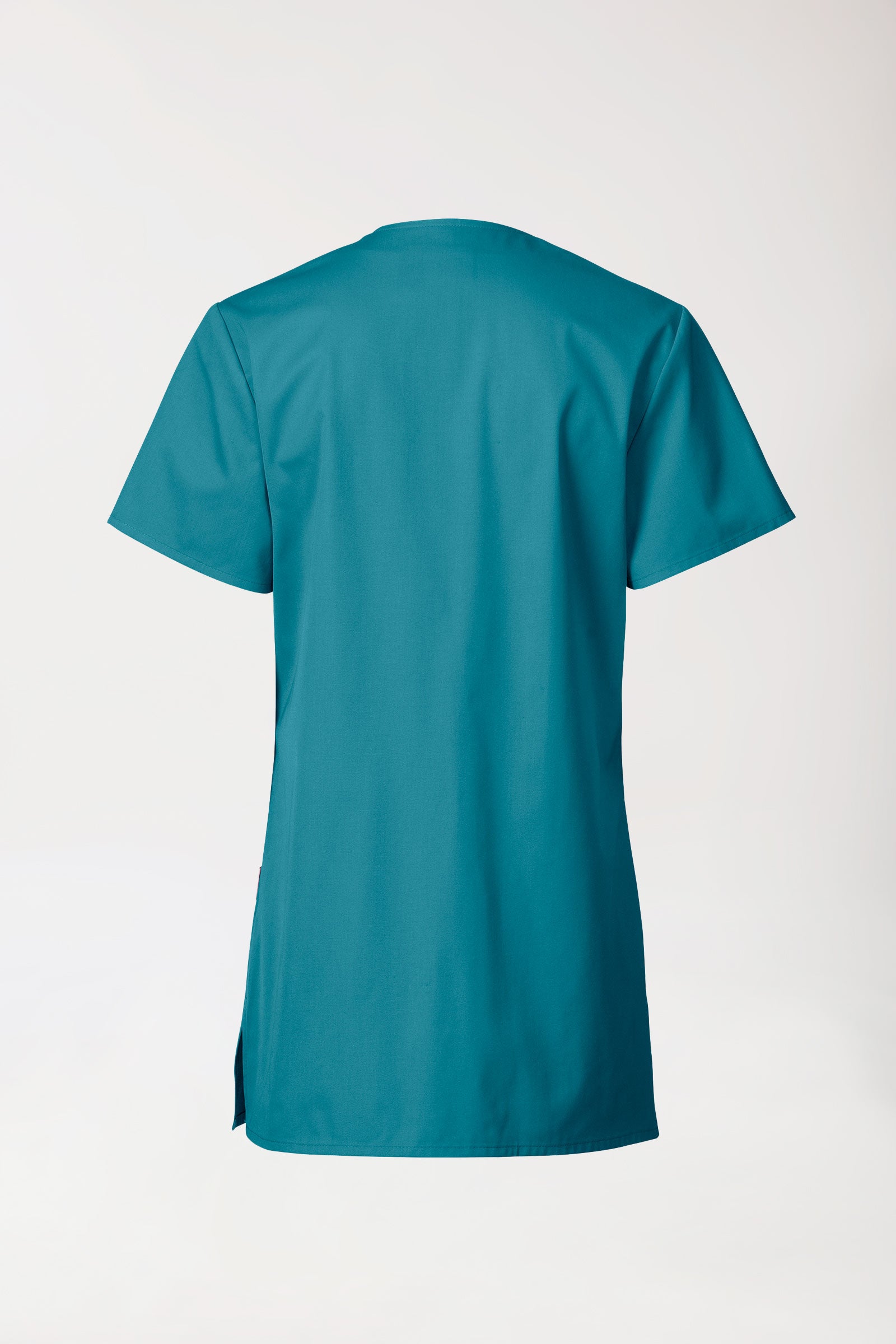 Beauty tuniek dames - met knoopsluiting petrol