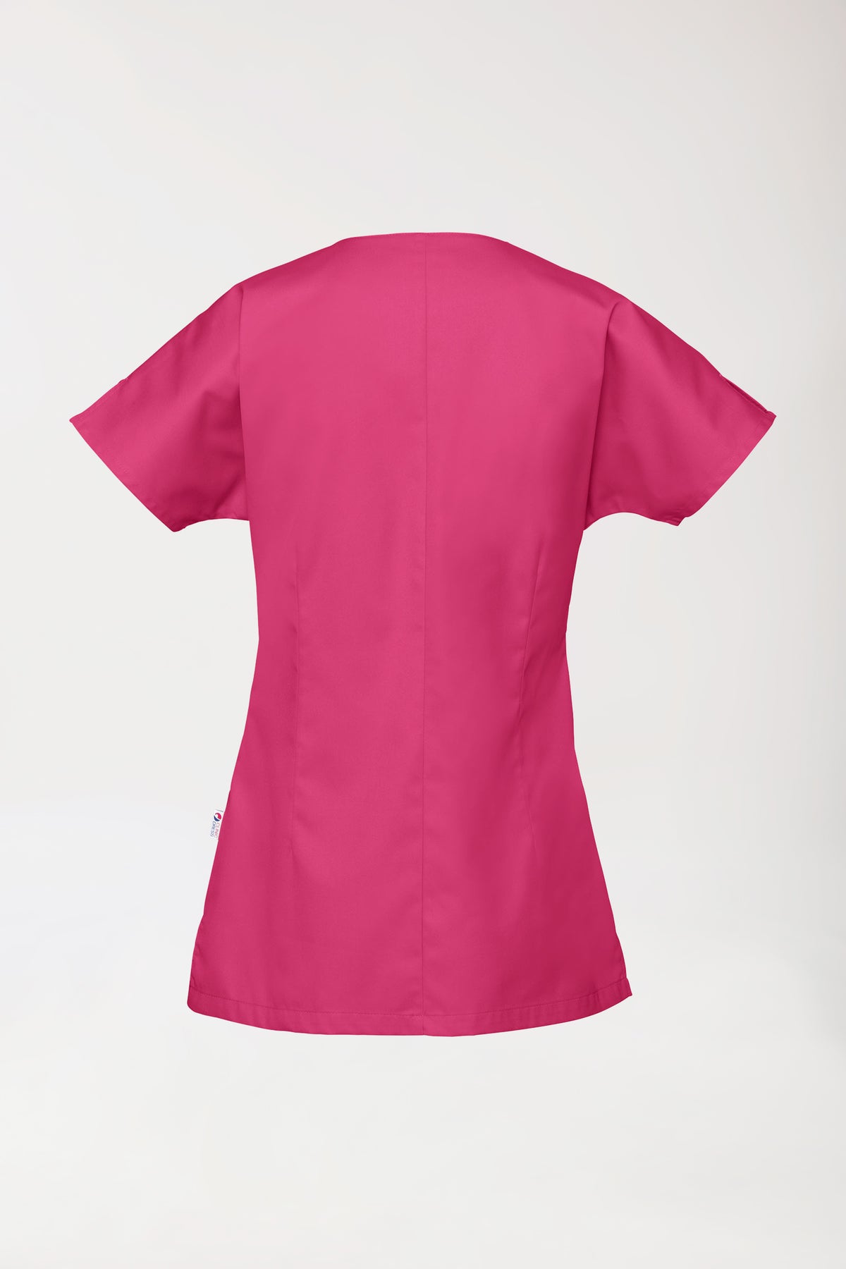 Beauty tuniek dames - asymmetrische knoopsluiting pink