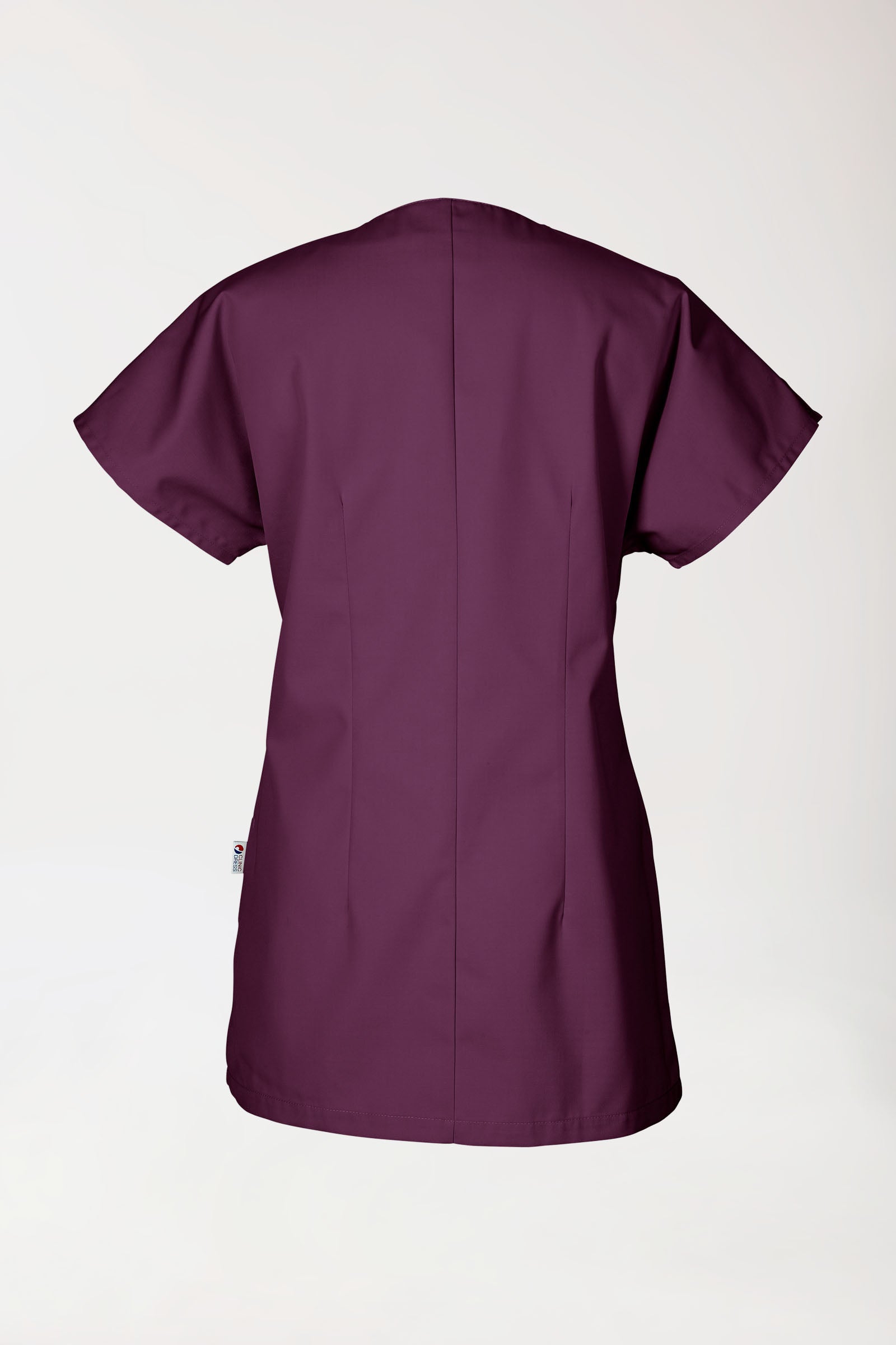 JUST STRONG tuniek dames - doorknoopsluiting pruimen