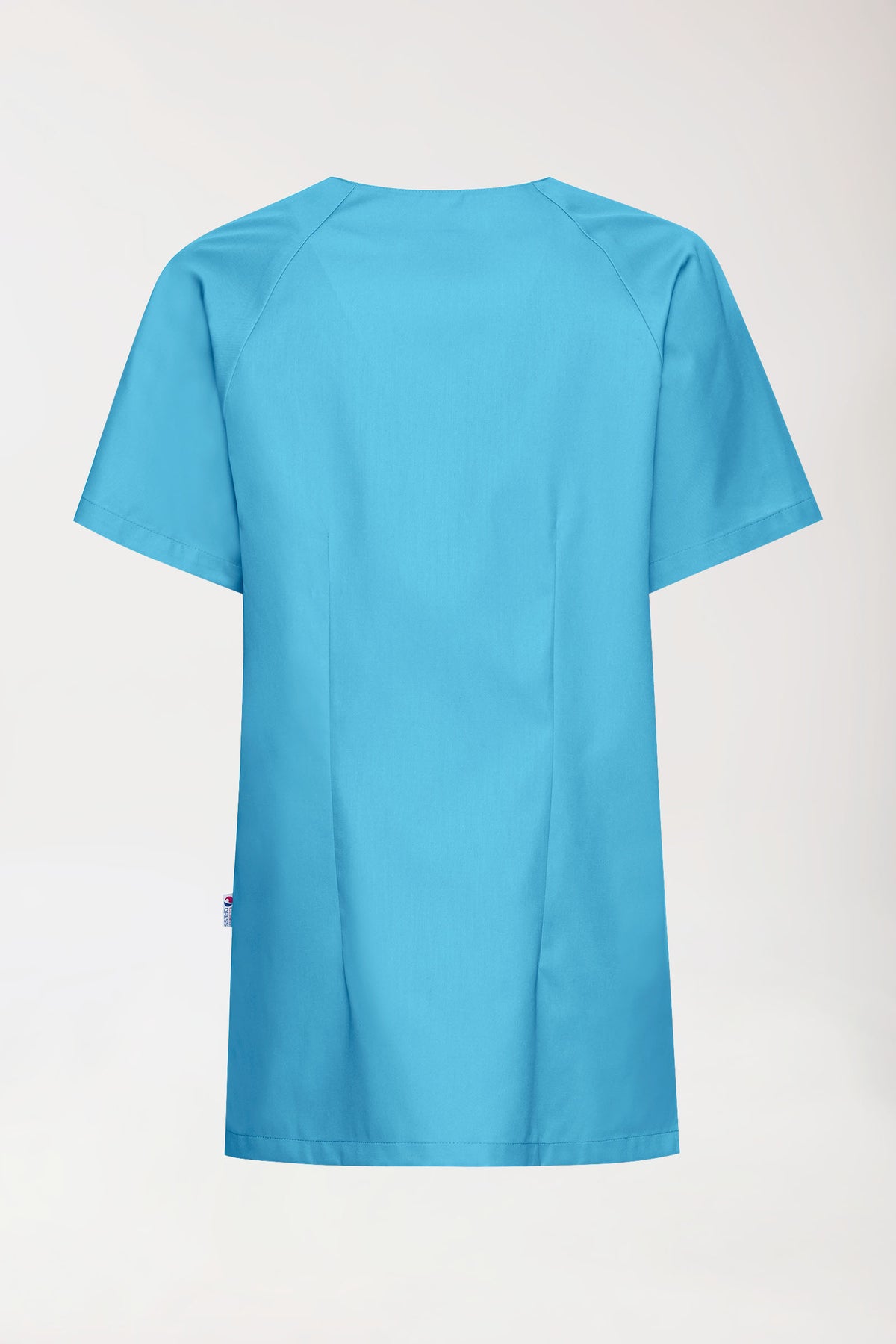 CORE tuniek dames - doorknoopsluiting turquoise, Achterzijde view