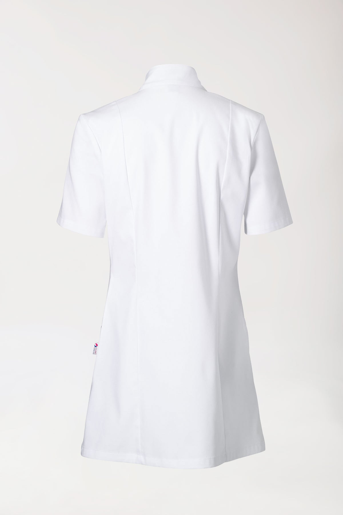 Beauty tuniek dames - opstaande kraag wit