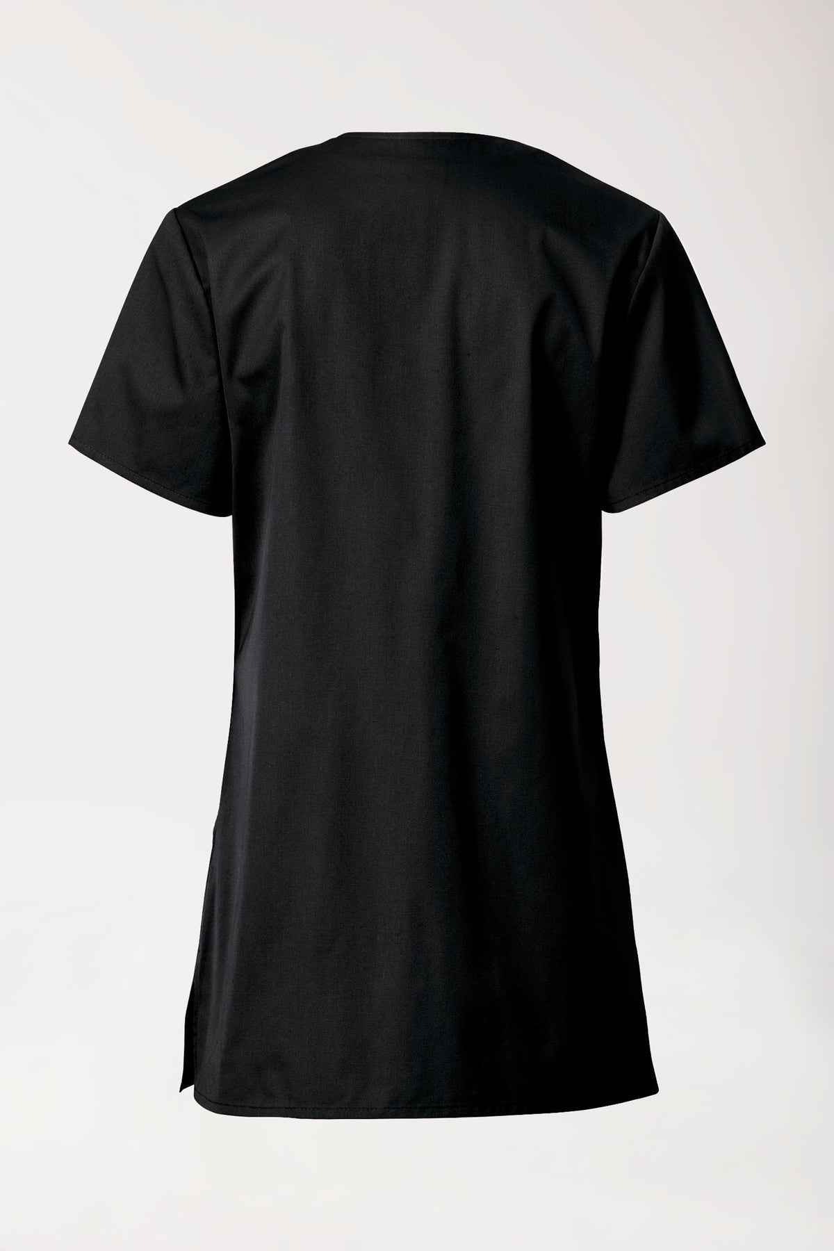 Beauty tuniek dames - met knoopsluiting zwart