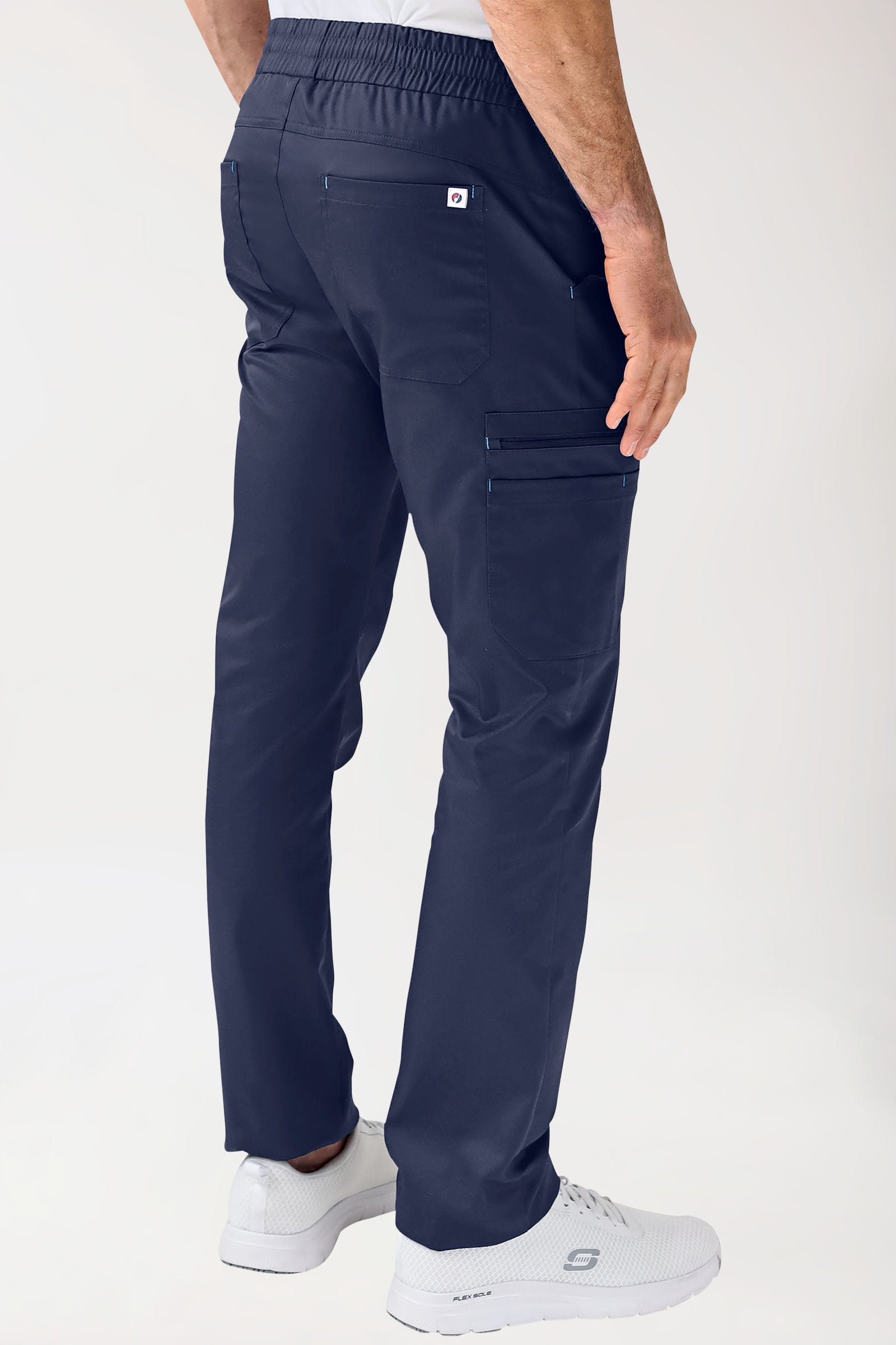 CLINIC STRETCH broek heren - navy/hemelsblauw