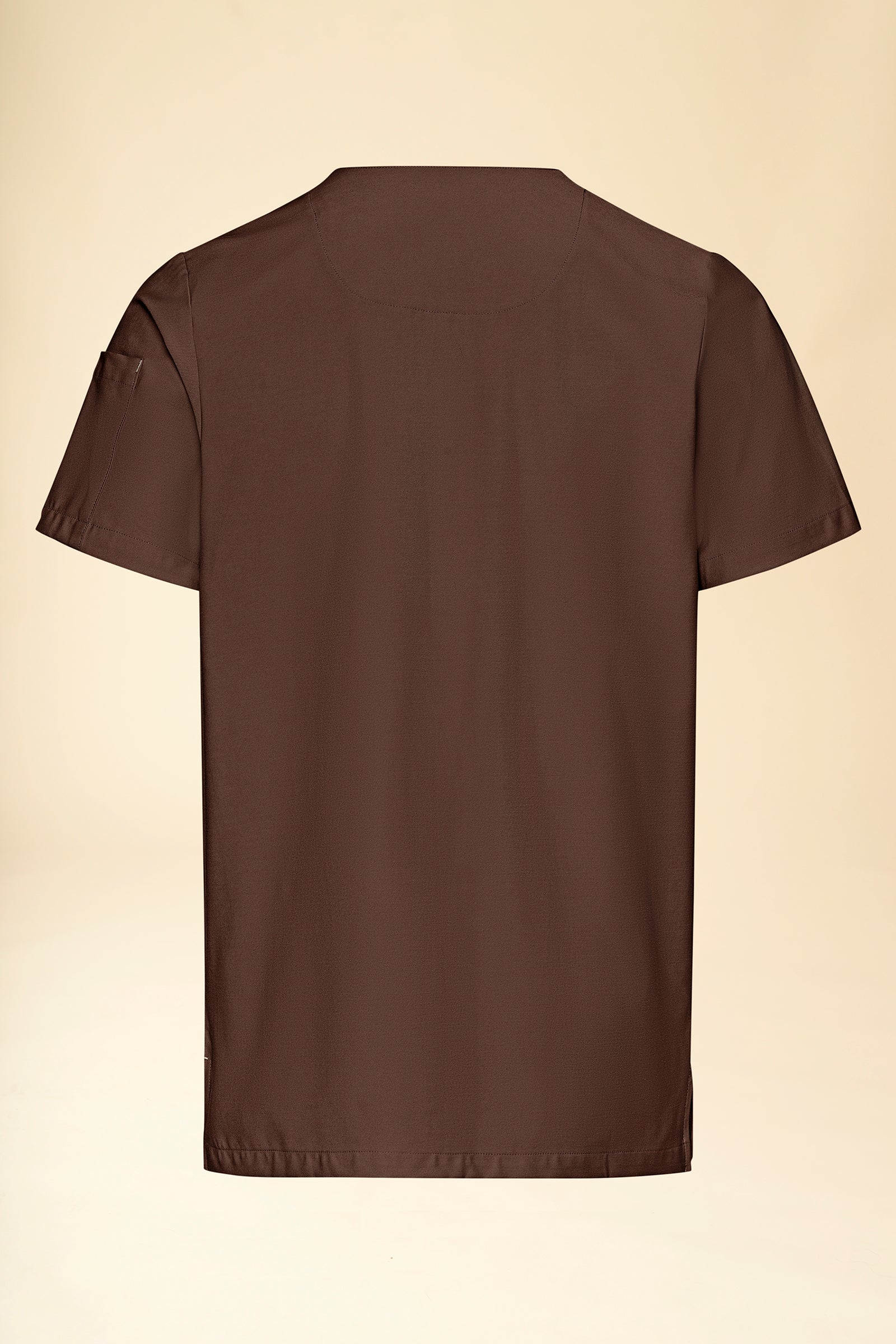 KAERE oversteektuniek heren - V-hals coffee