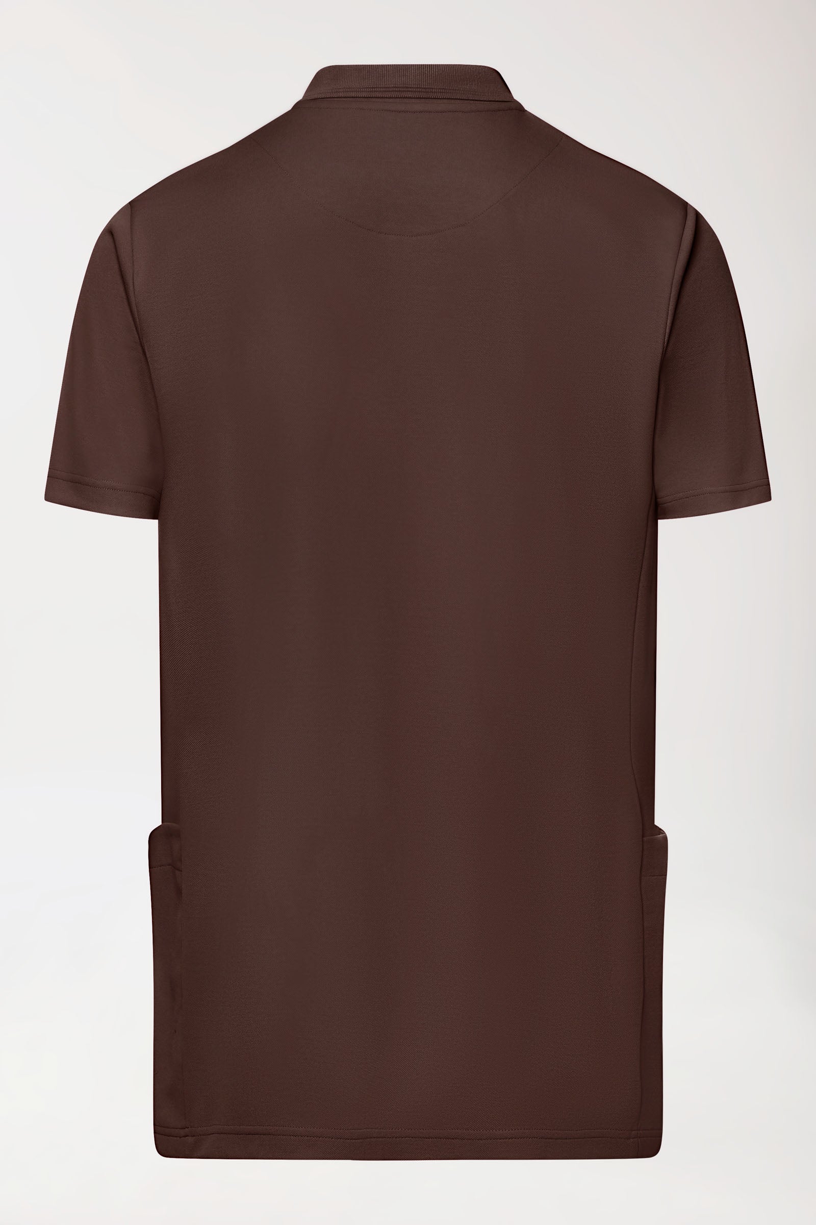 COMFY FLEX Stretch oversteektuniek heren - polokraag coffee