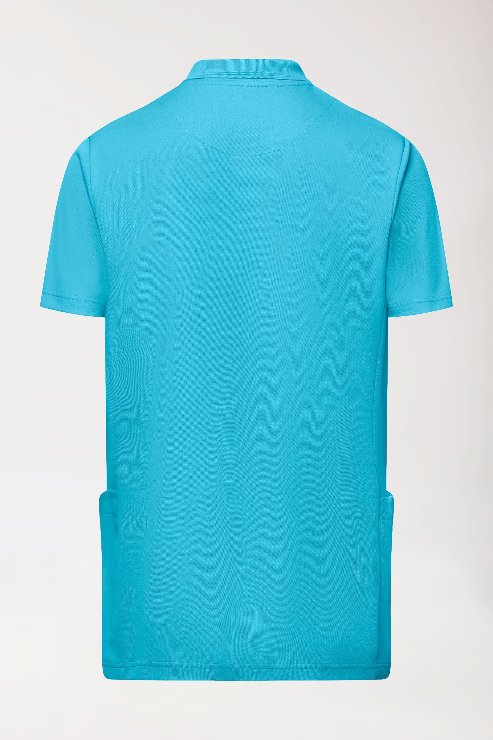 COMFY FLEX Stretch oversteektuniek heren - polokraag turquoise