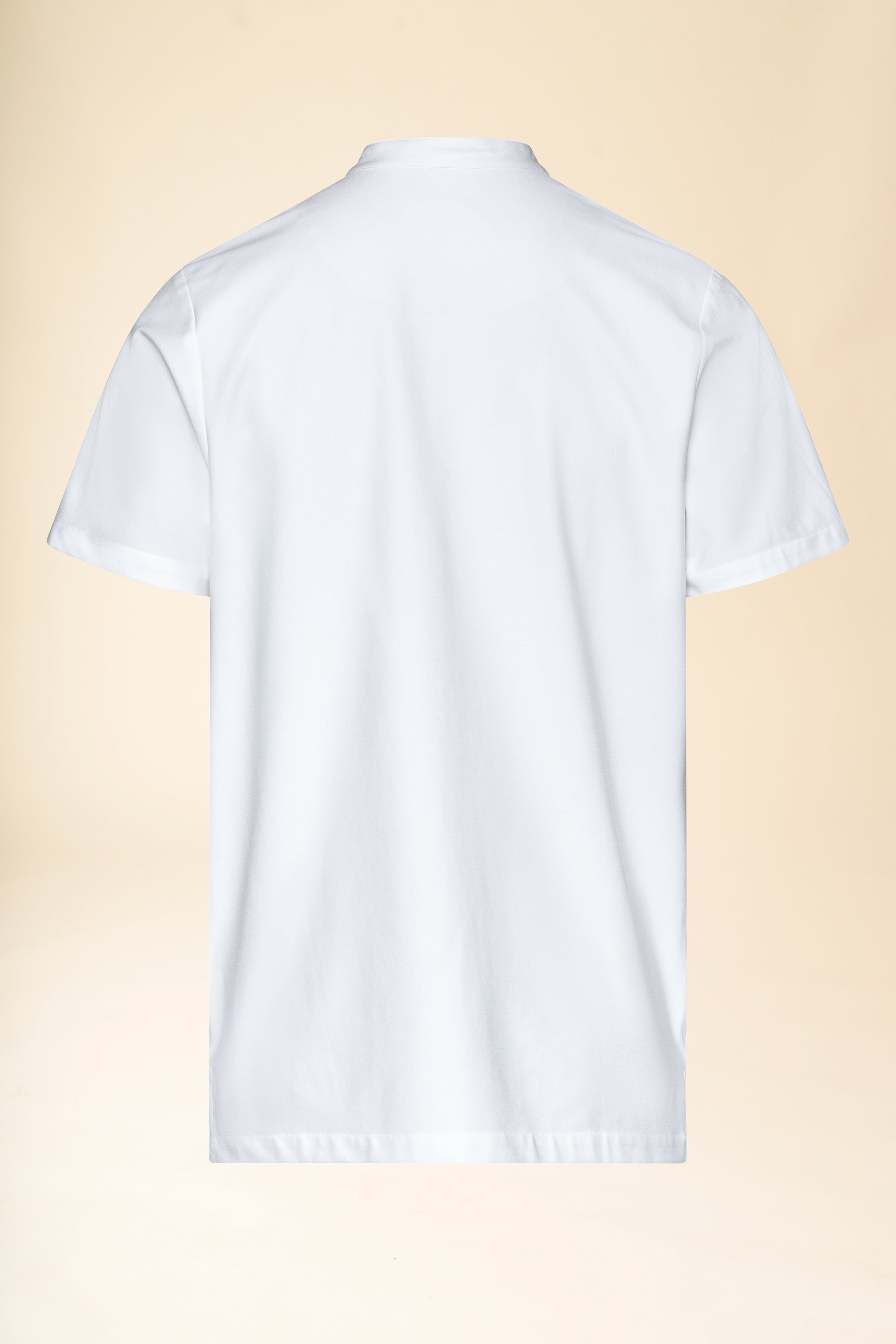 KAERE heren oversteektuniek - opstaande kraag wit