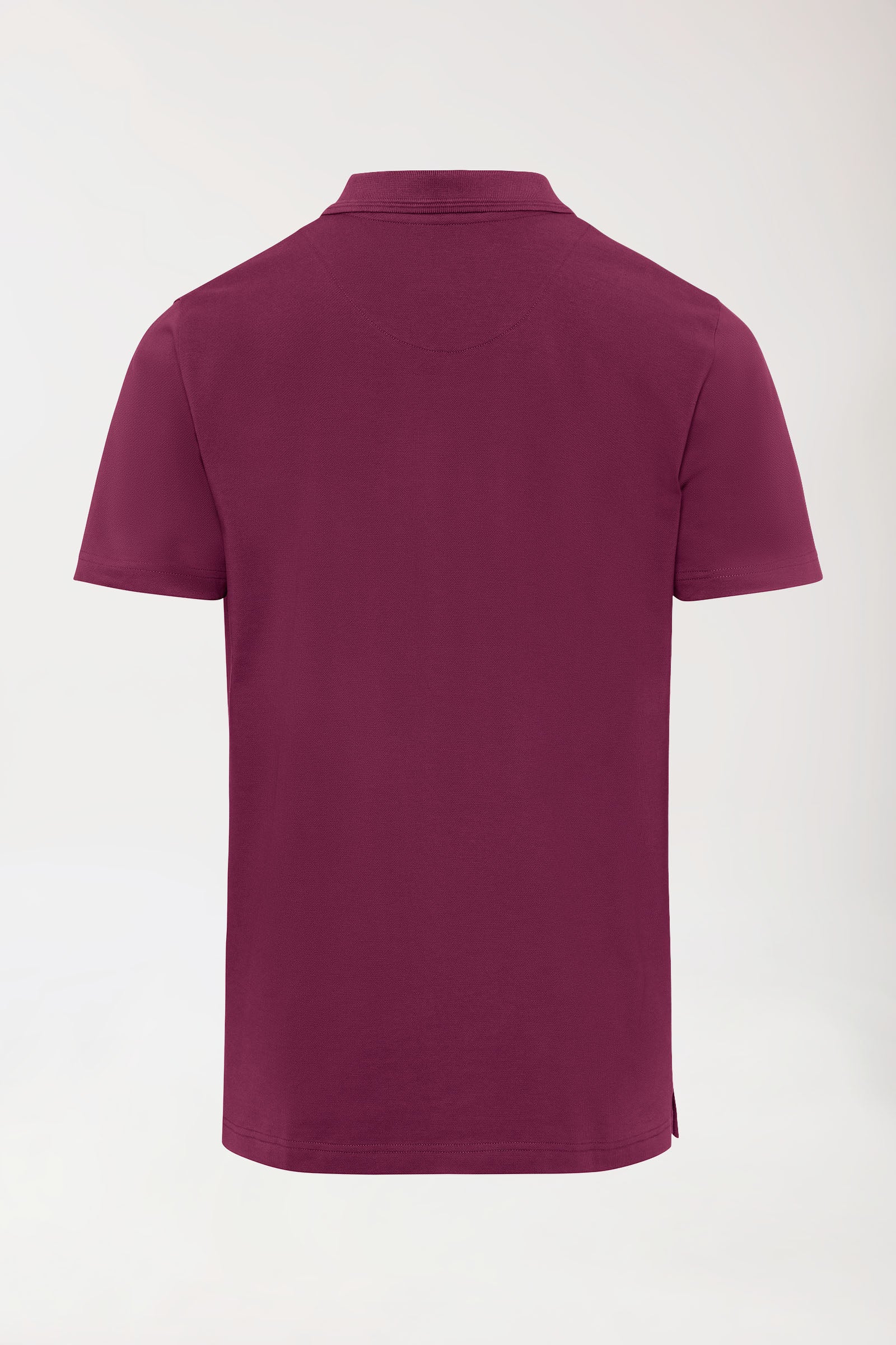 COMFY FLEX stretch shirt heren - polokraag berry