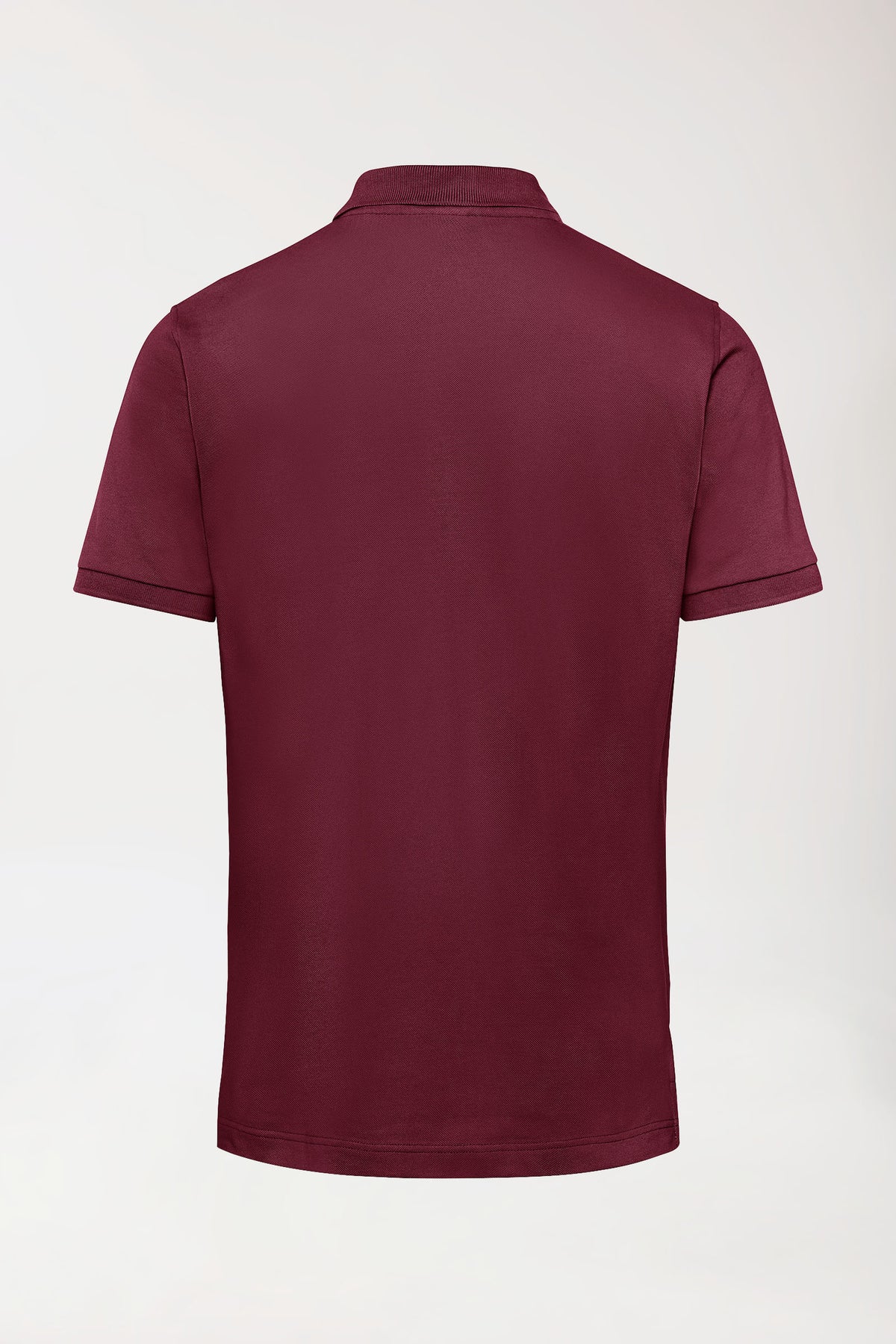 Stretch shirt heren - polokraag bordeaux