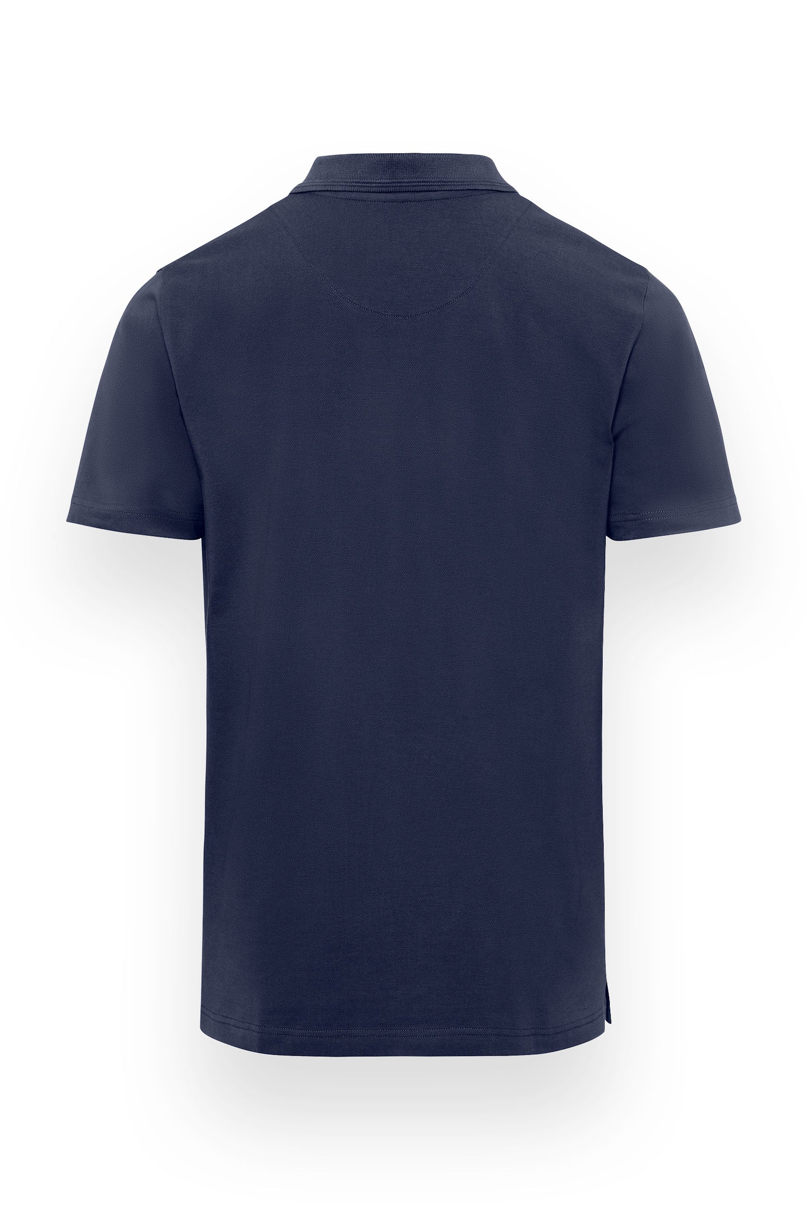stretch shirt heren piqué - polokraag navy