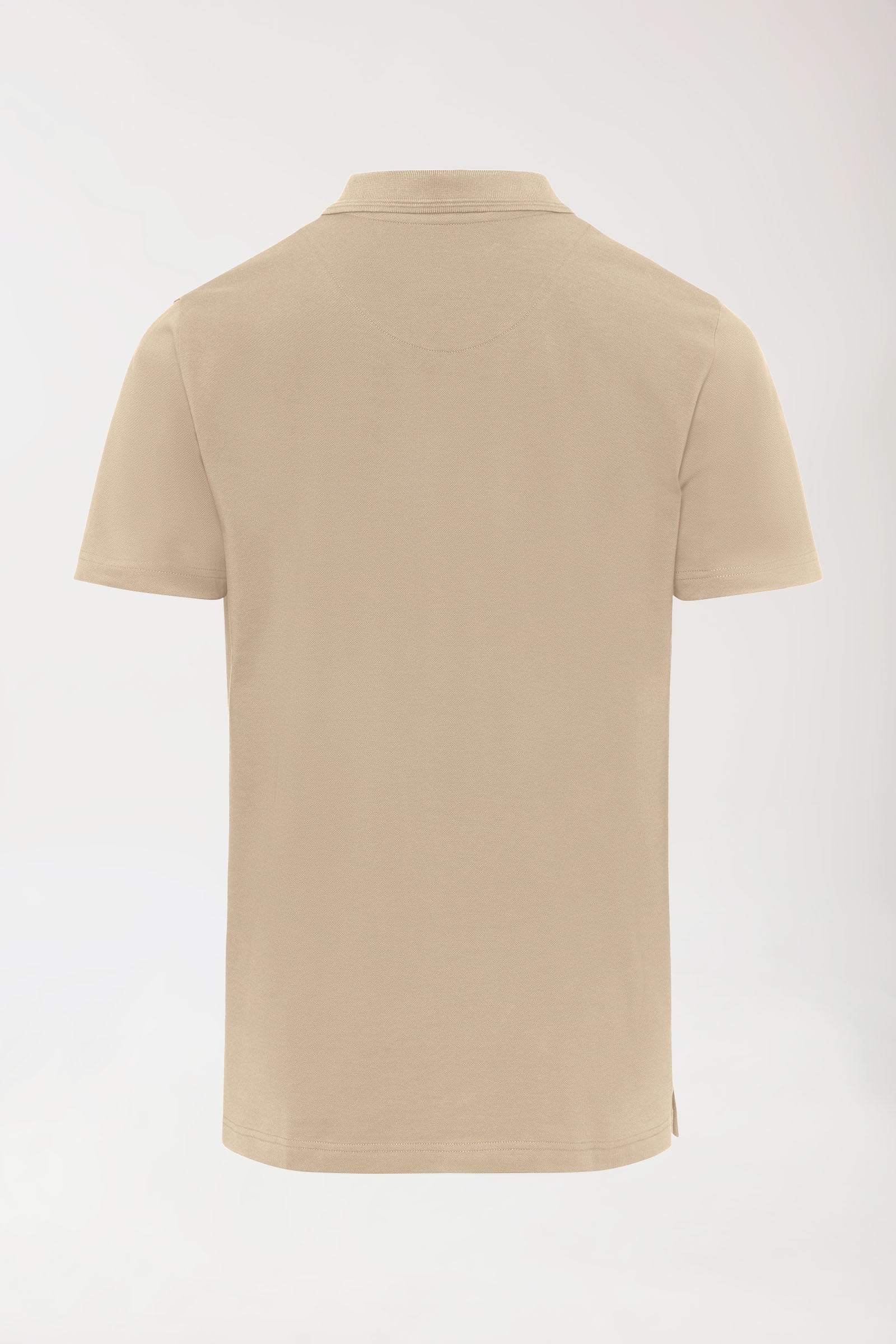 COMFY FLEX stretch shirt heren - polokraag zand