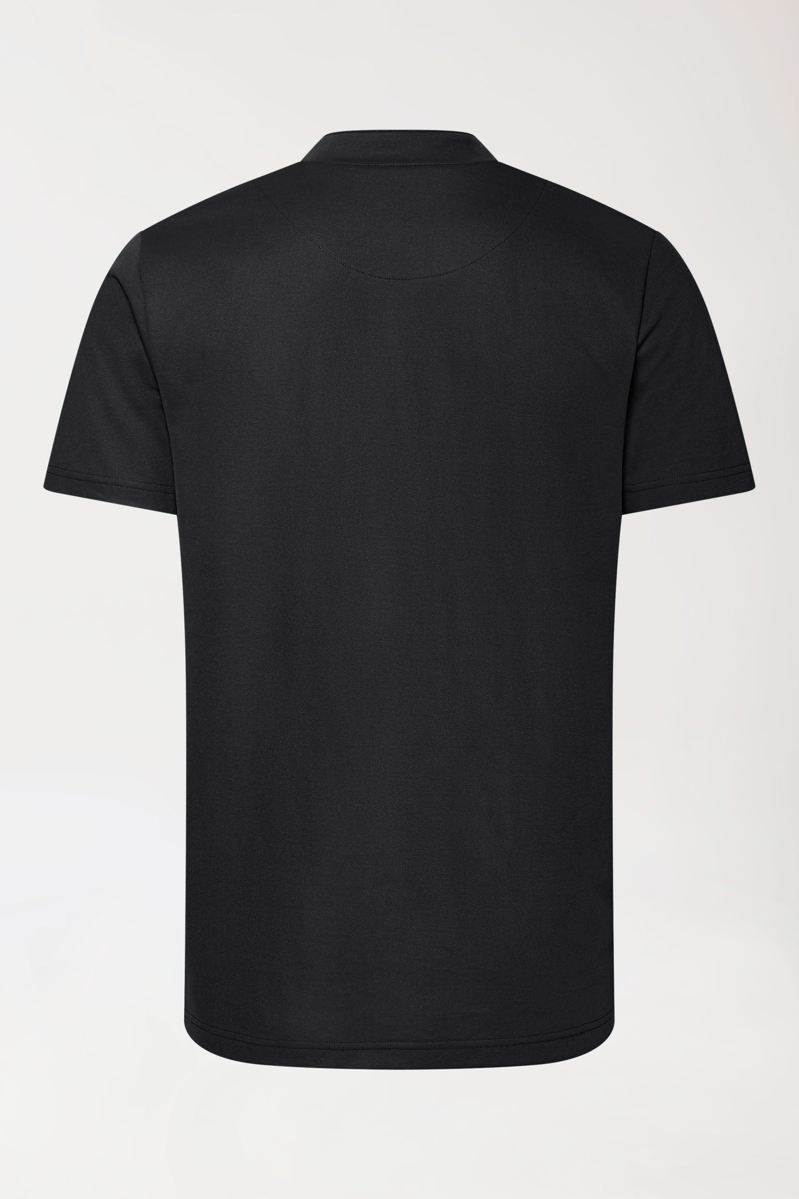 COMFY FLEX stretch shirt heren - opstaande kraag zwart, Achterzijde view