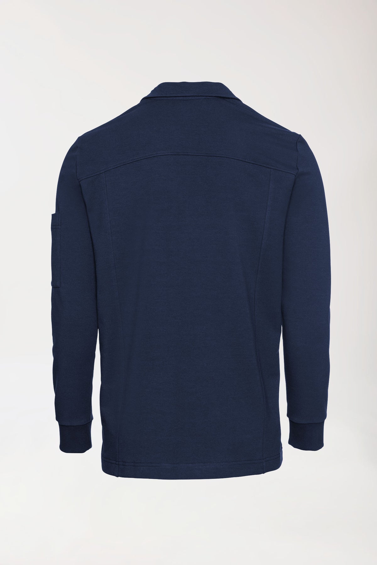 Sweatjack heren - opstaande kraag navy