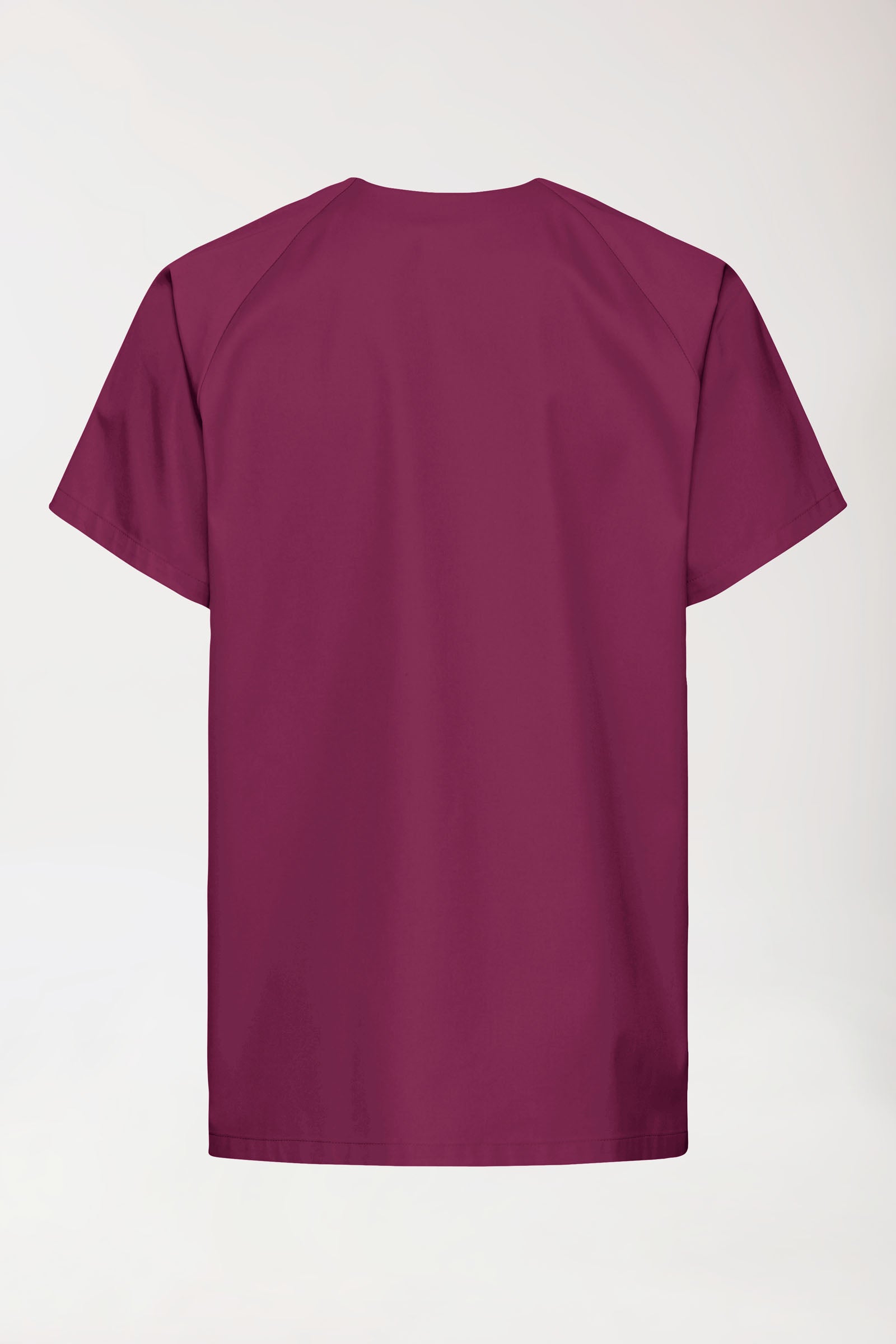 Tuniek-tuniek heren - drukknoopsluiting berry, Achterzijde view