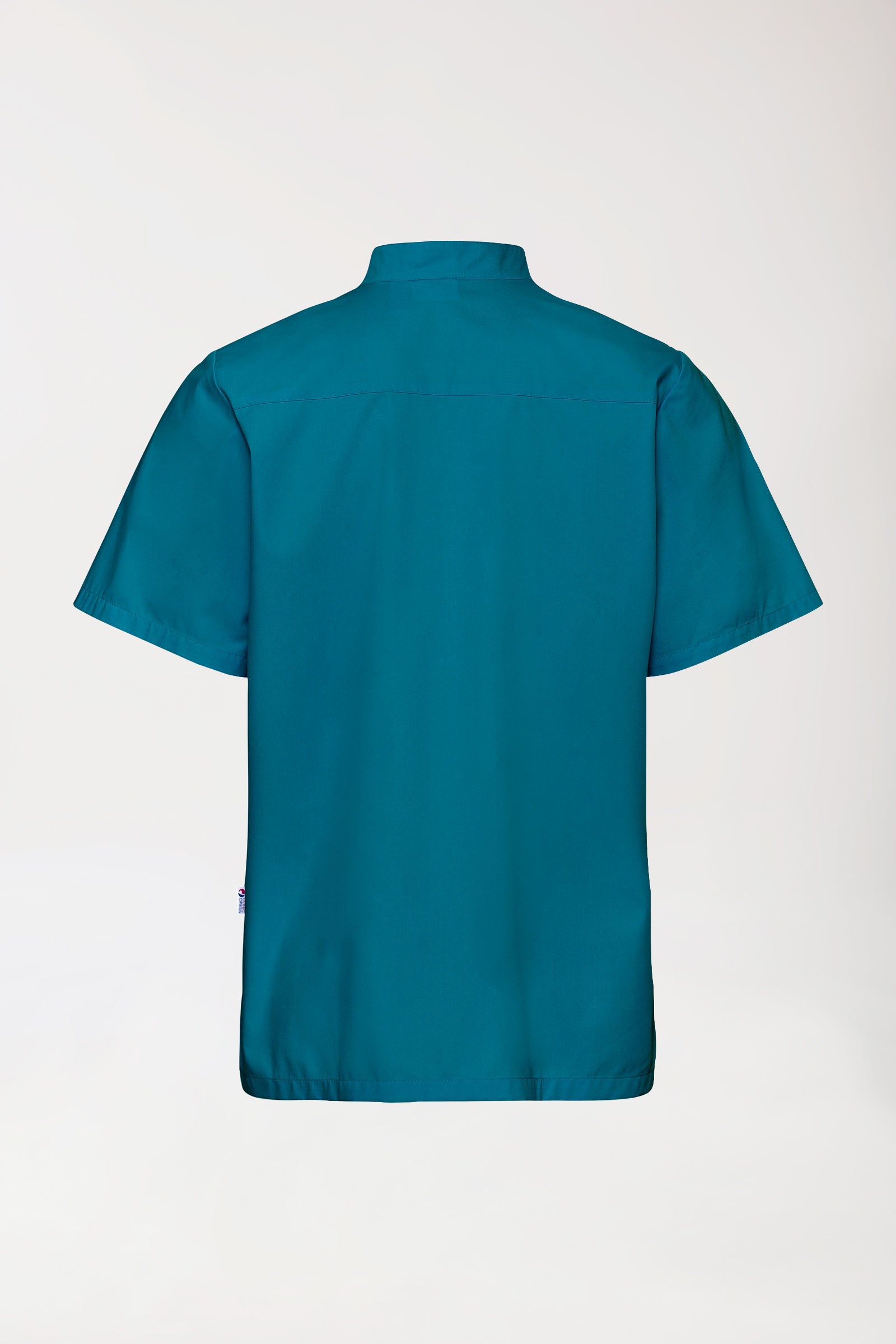 Stretch heren tuniek - met knoopsluiting petrol
