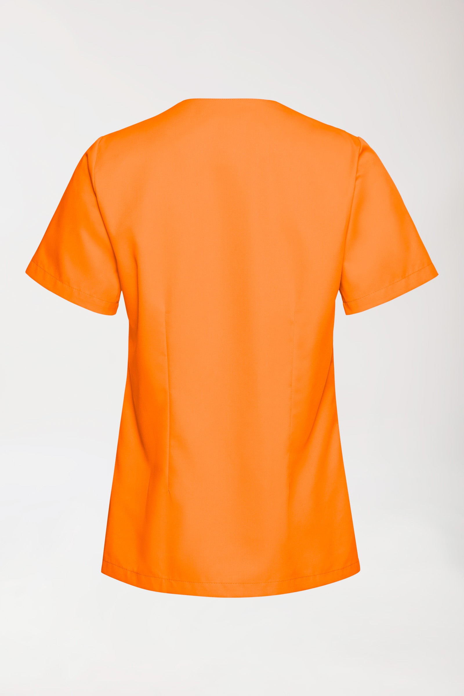 TENCEL™ oversteektuniek dames - V-hals briljant oranje, Achterzijde view