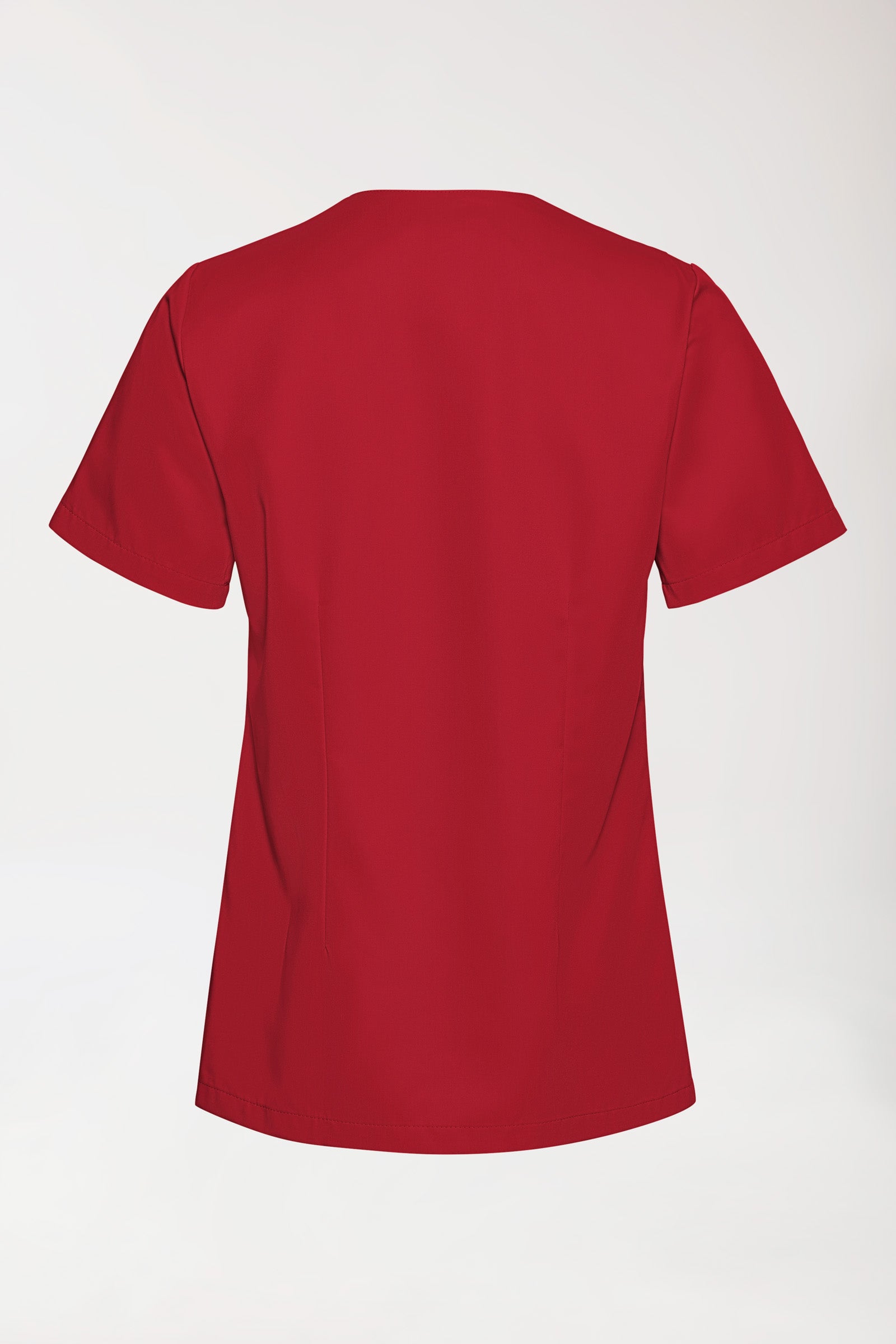 TENCEL™ oversteektuniek dames - V-hals rood, Achterzijde view