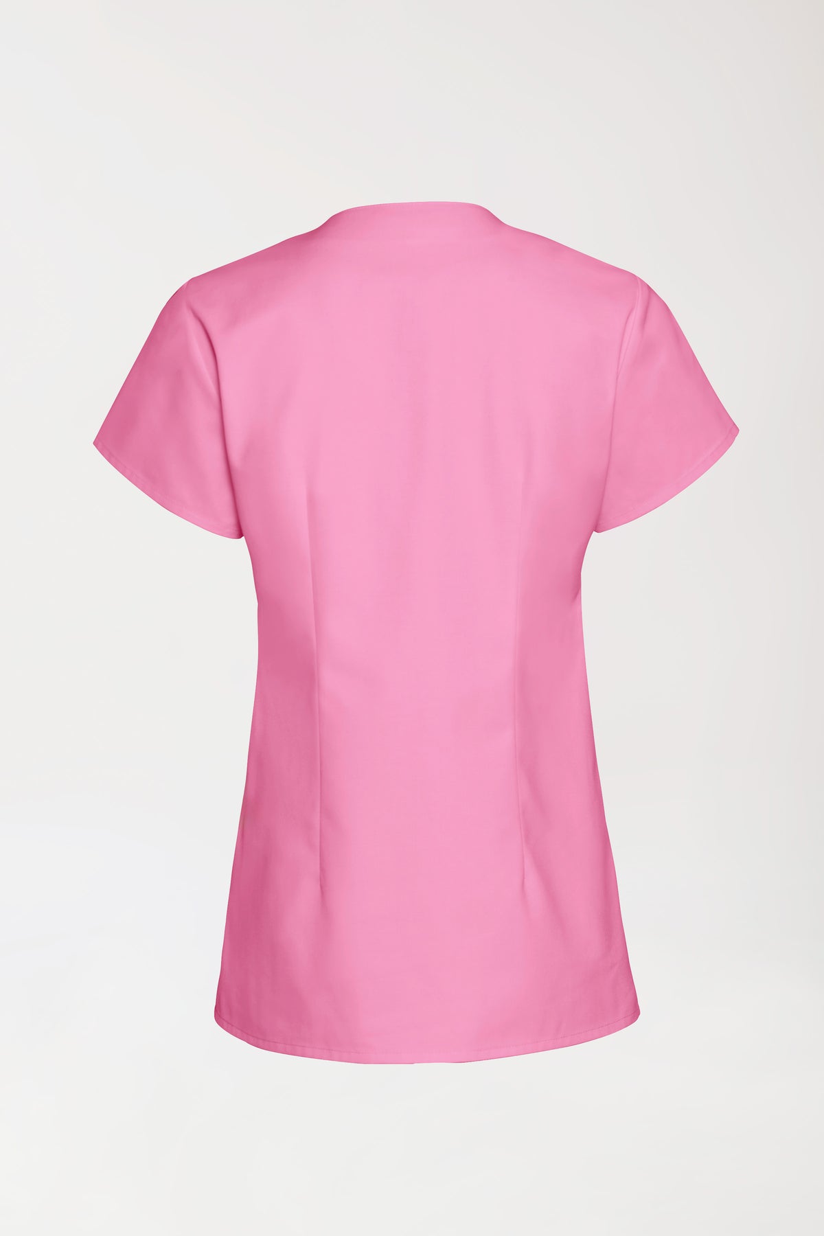 JUST STRONG oversteektuniek dames - hoekige hals rosy pink, Achterzijde view
