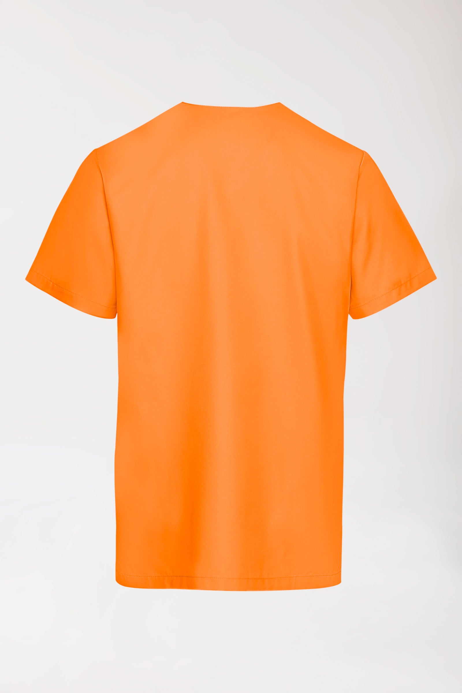 TENCEL™ oversteektuniek heren - V-hals briljant oranje, Achterzijde view