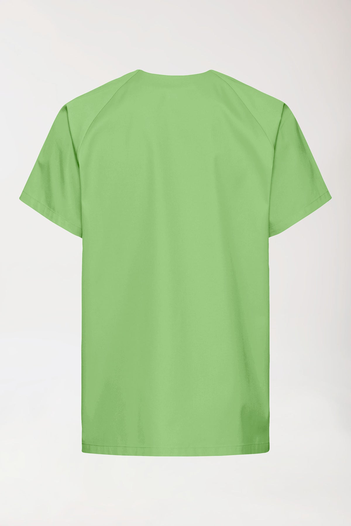 Tuniek-tuniek heren - drukknoopsluiting appelgroen, Achterzijde view