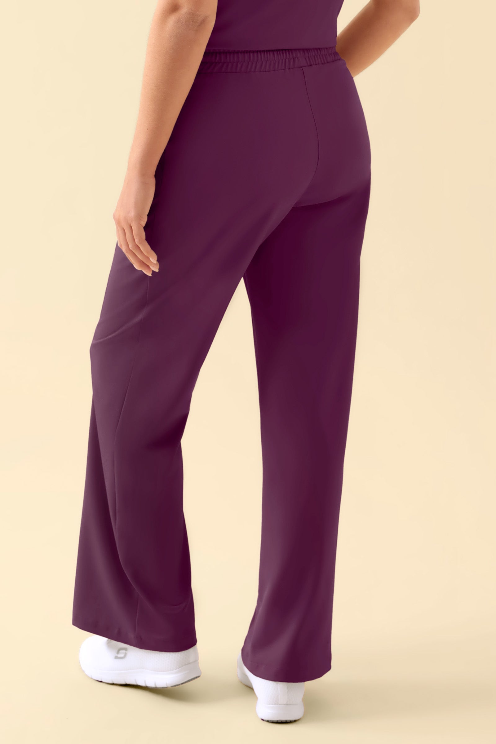 KAERE broek dames - wijd been pruimen, Achterzijde view