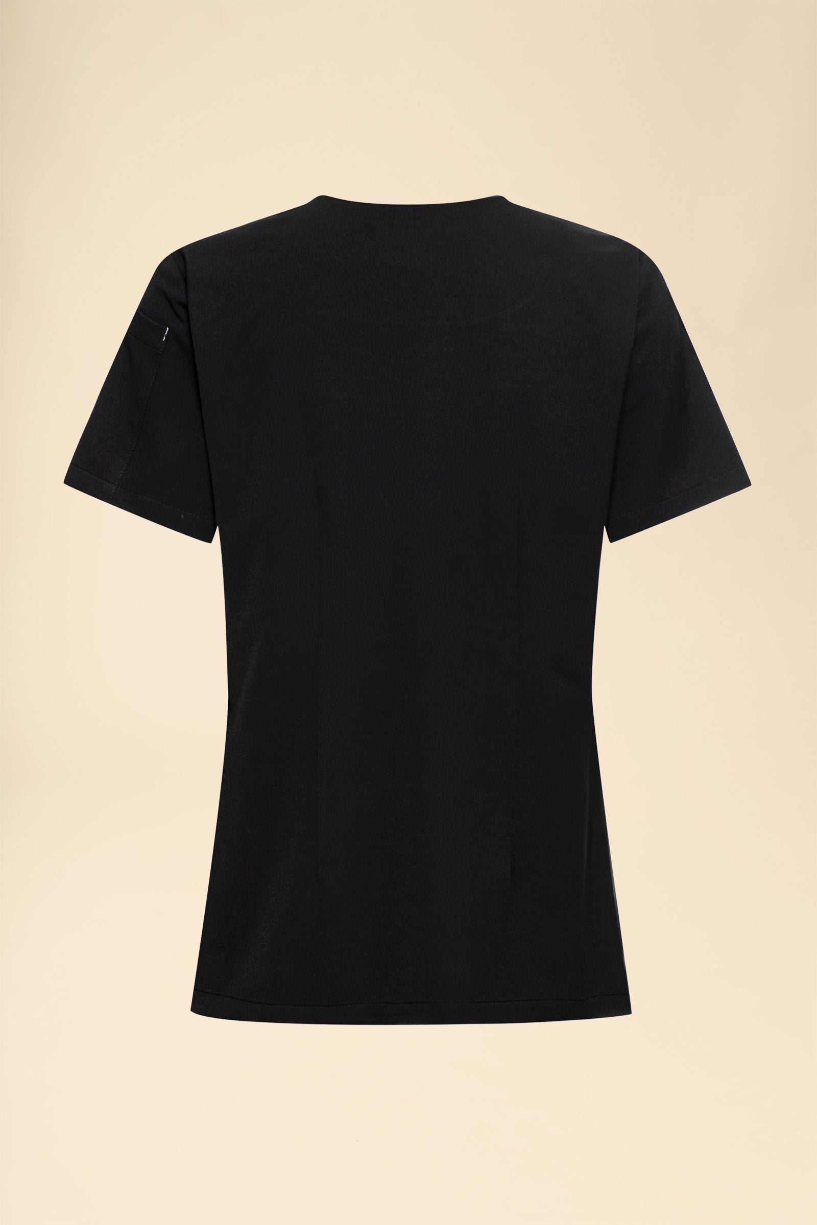 KAERE oversteektuniek dames - V-hals zwart, Achterzijde view