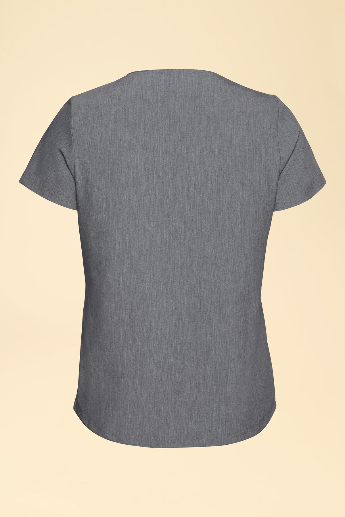 KAERE shirt dames - ronde hals grijs melange, Achterzijde view