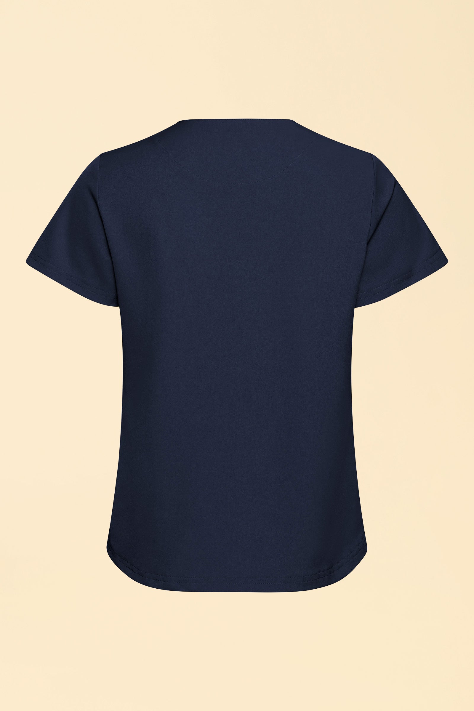 KAERE shirt dames - ronde hals navy, Achterzijde view