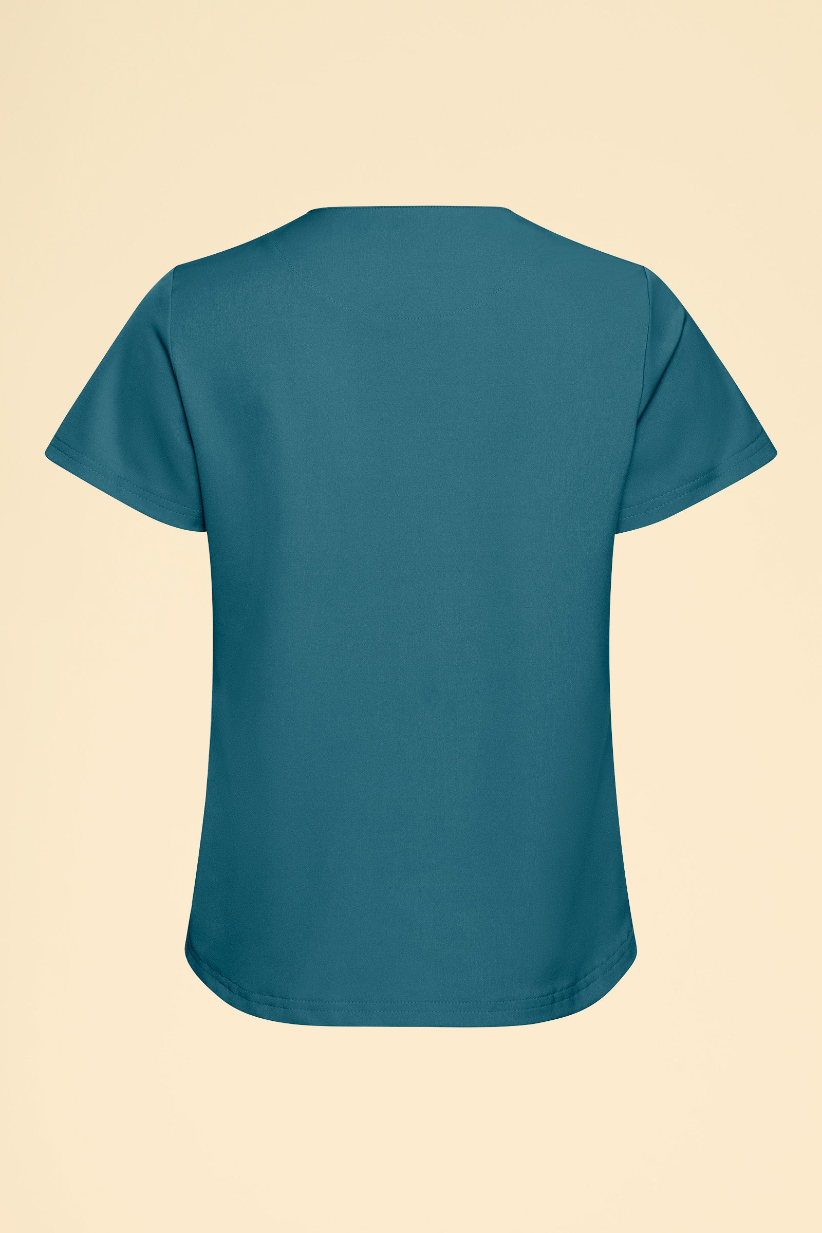 KAERE shirt dames - ronde hals petrol, Achterzijde view
