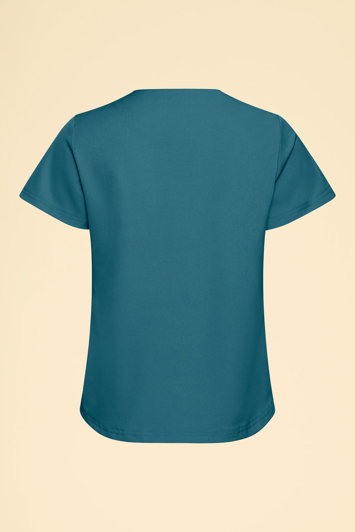 KAERE shirt dames - ronde hals petrol, Achterzijde view