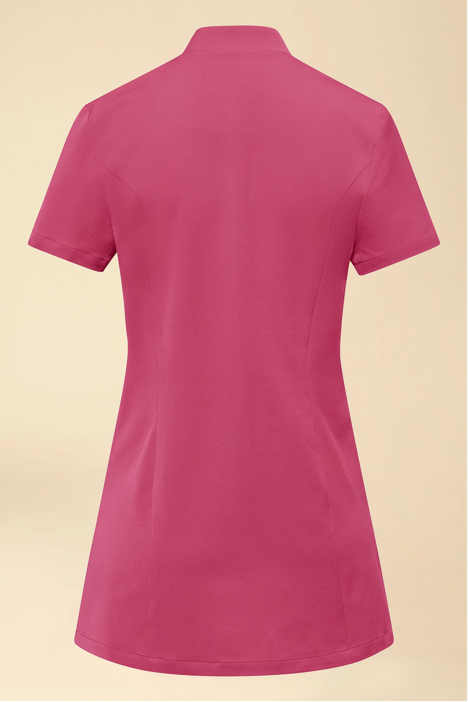 KAERE tuniek dames - asymetrische knoopsluiting oud rose, Achterzijde view