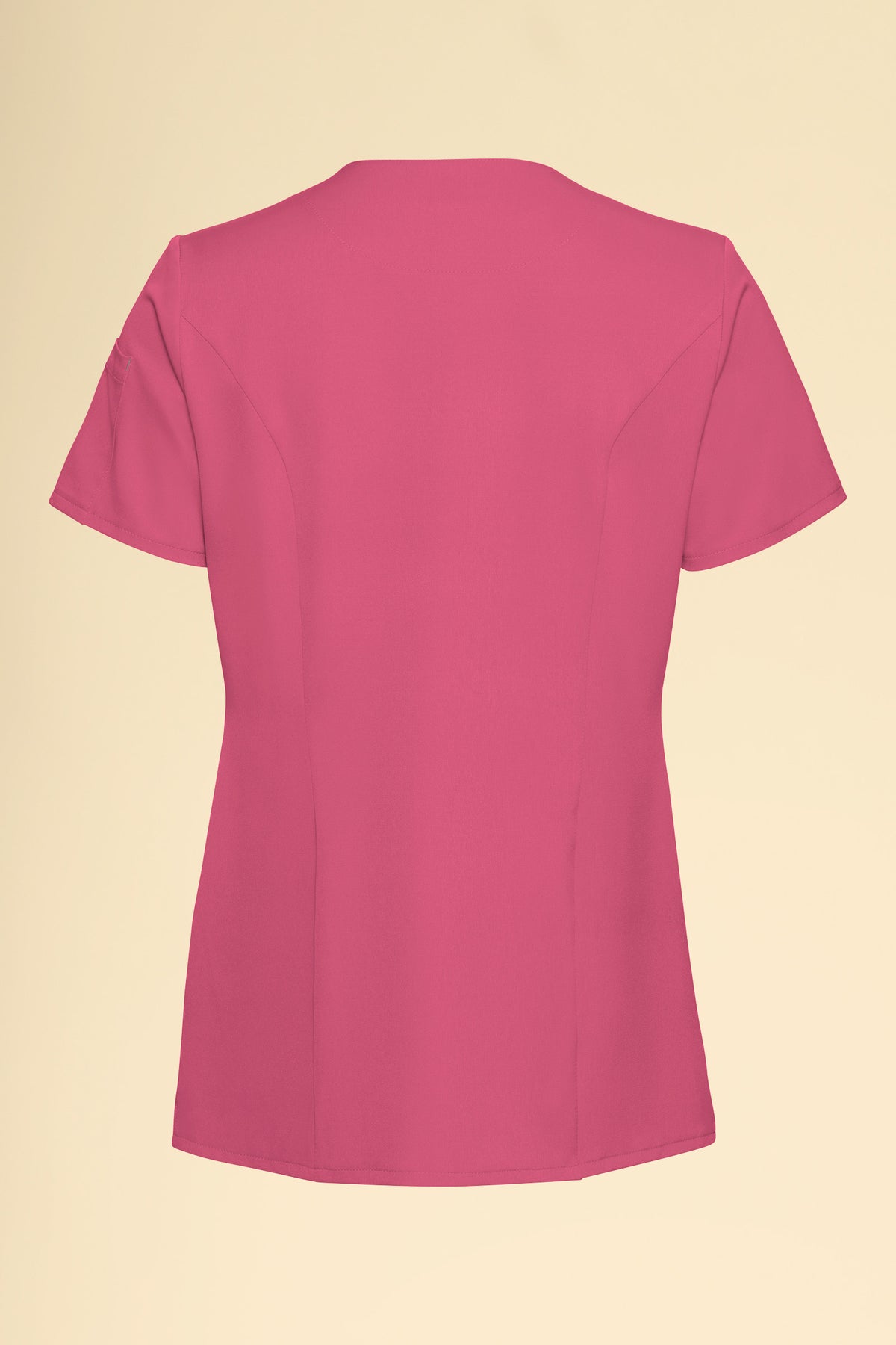 KAERE tuniek dames - drukknoopsluiting oud rose, Achterzijde view