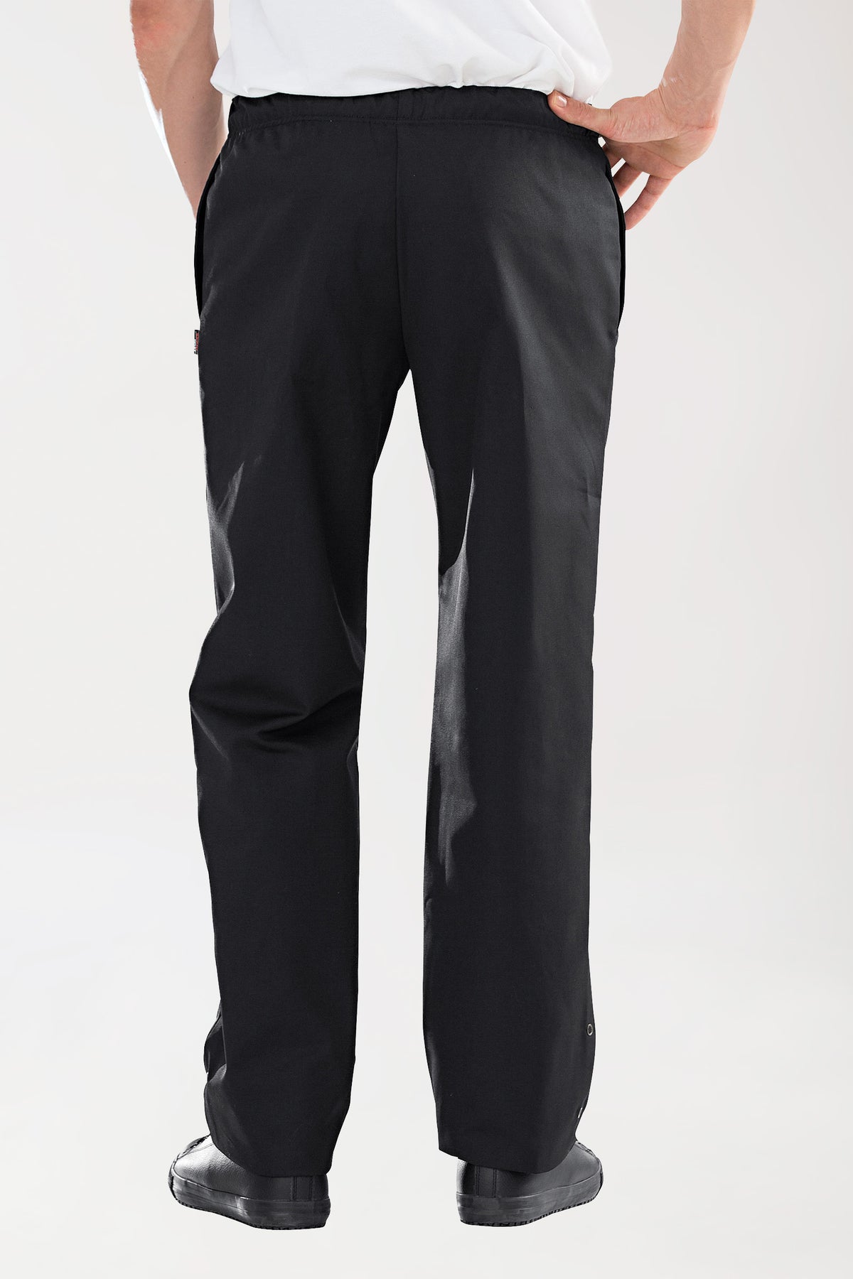 Gastro broek heren - elastische tailleband zwart