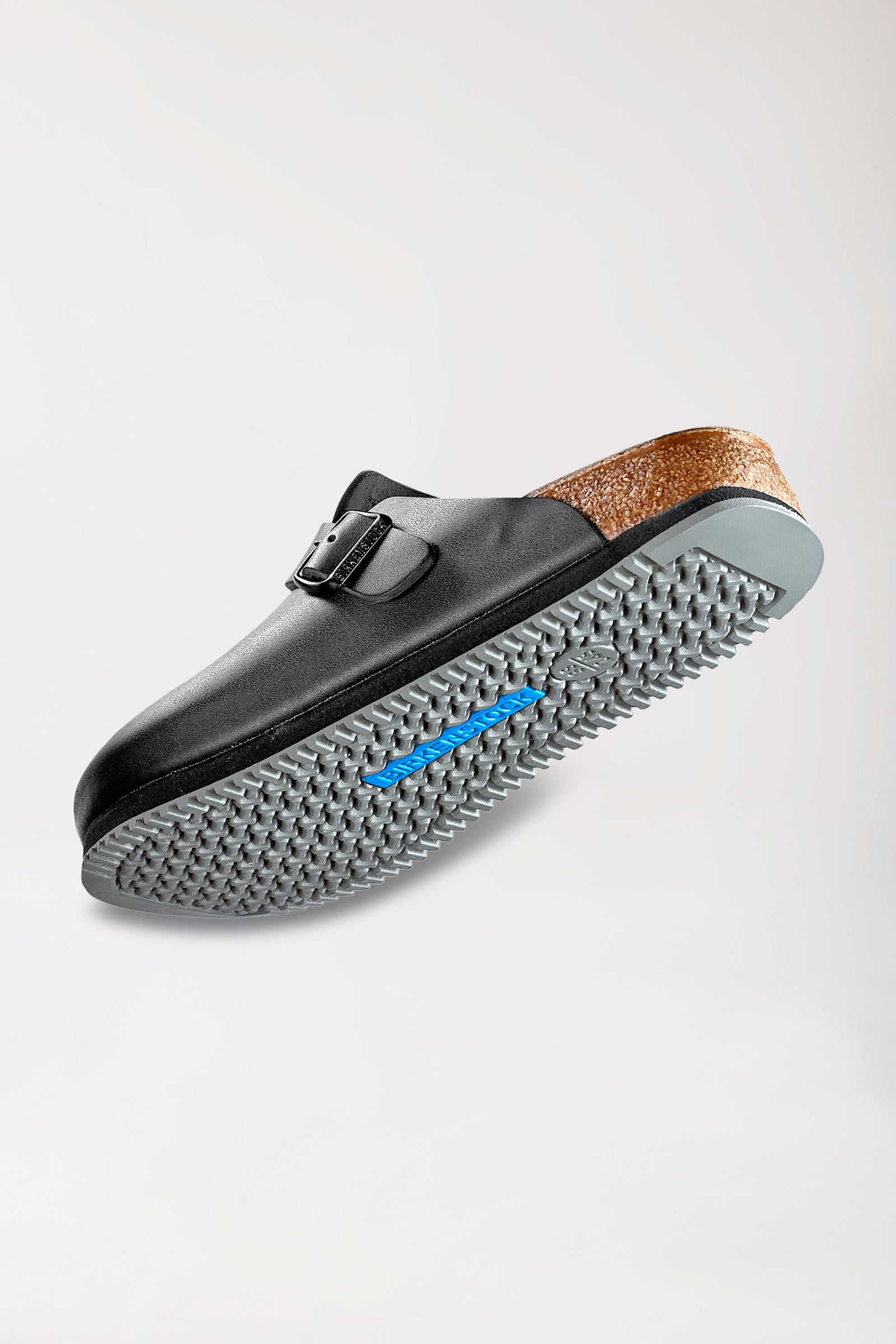 Birkenstock Unisex beroepsmuil-leder- zwart