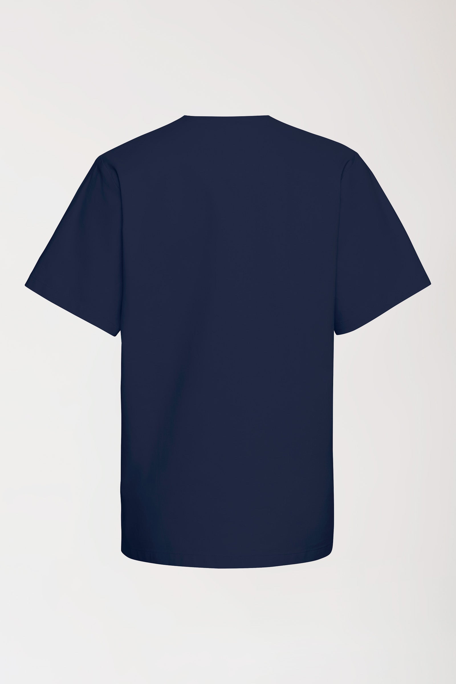 Katoenen oversteektuniek unisex - 2-pack navy, Achterzijde view