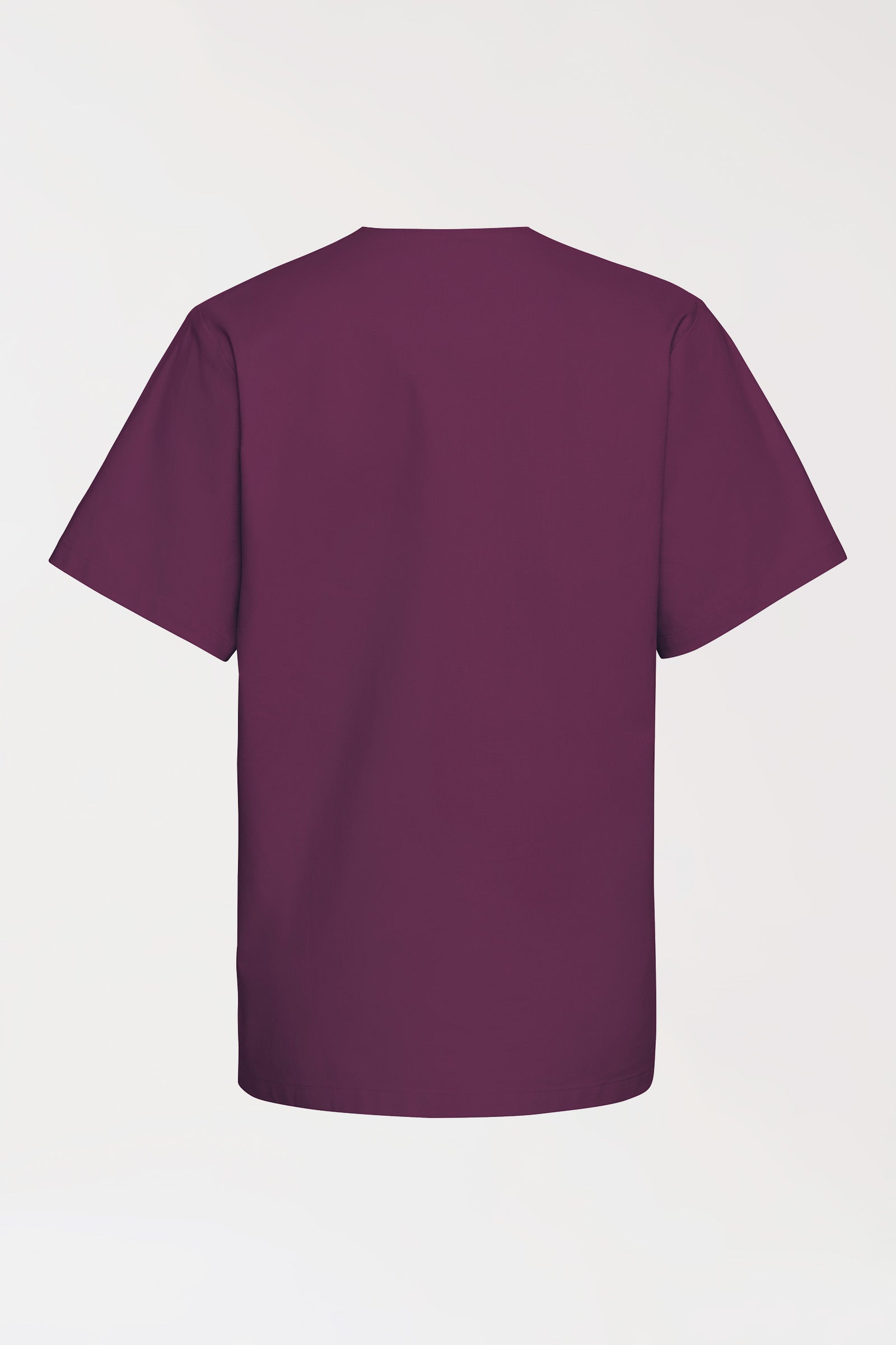 Katoenen oversteektuniek unisex - 2-pack pruimen, Achterzijde view