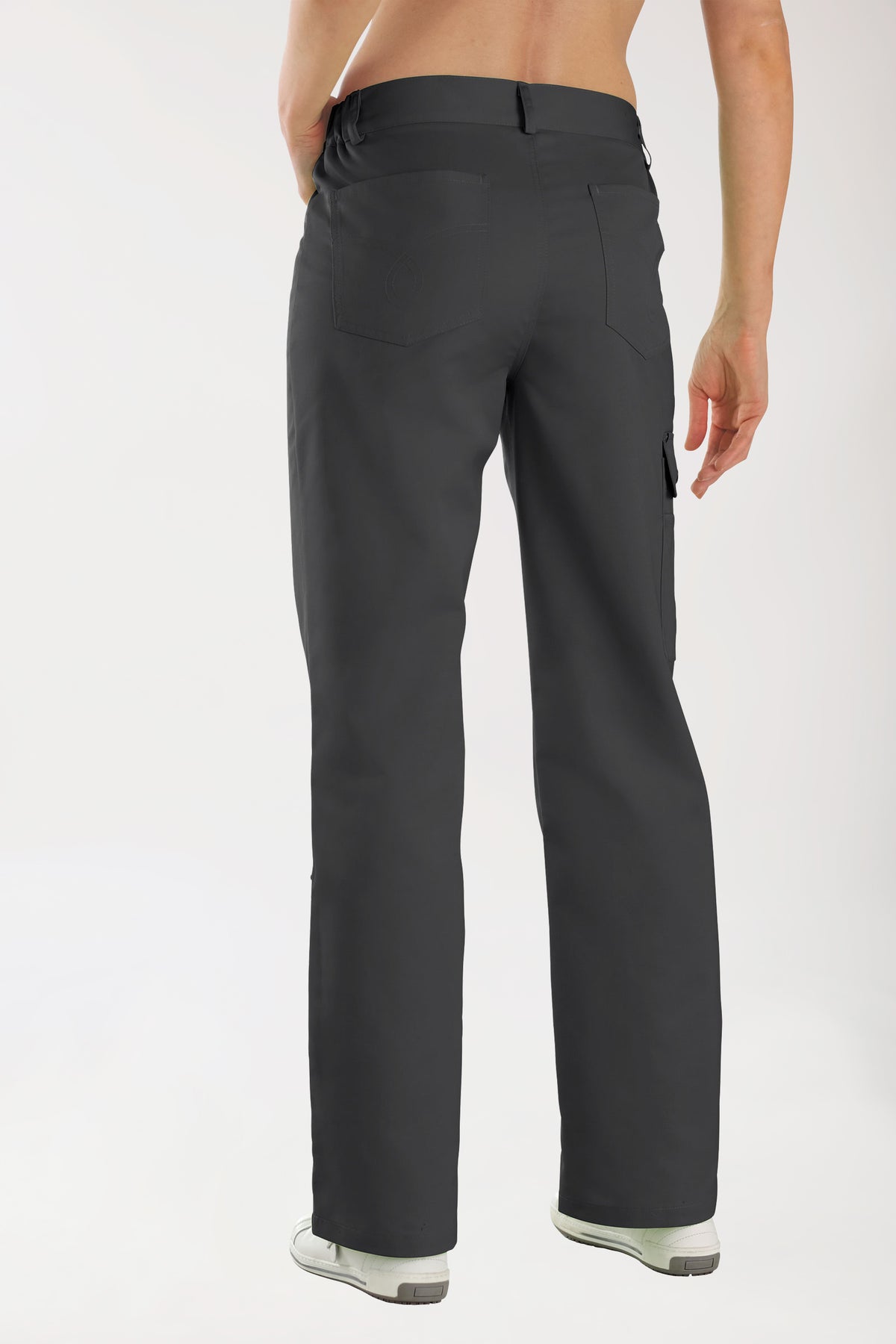JUST STRONG broek unisex - deels elastische boord antraciet, Achterzijde view