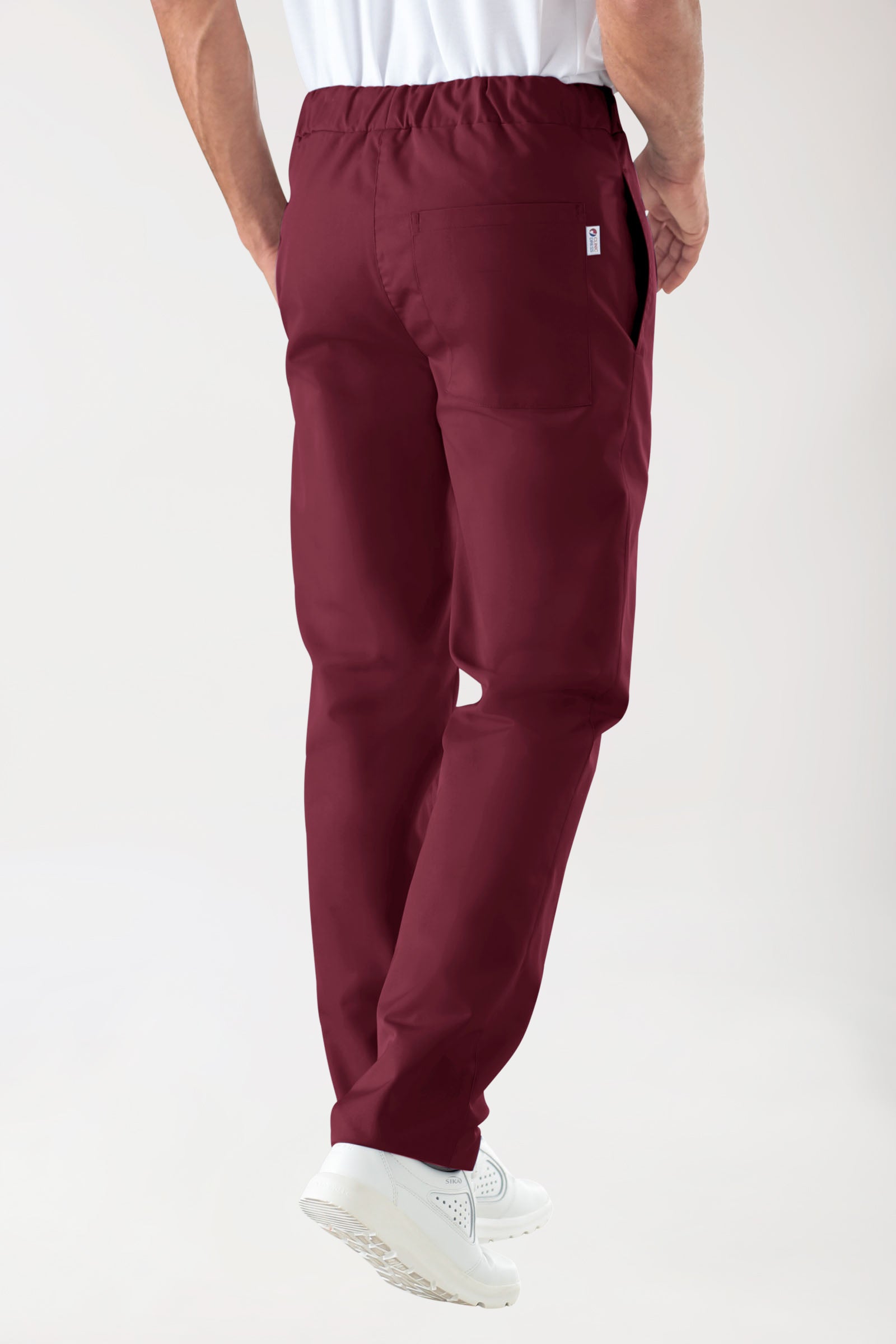 JUST STRONG broek uniseks - elastische boord bordeaux