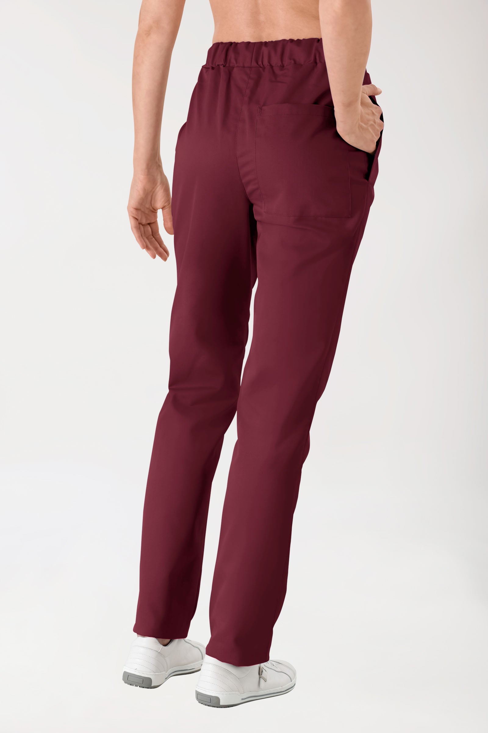 JUST STRONG broek uniseks - elastische boord bordeaux