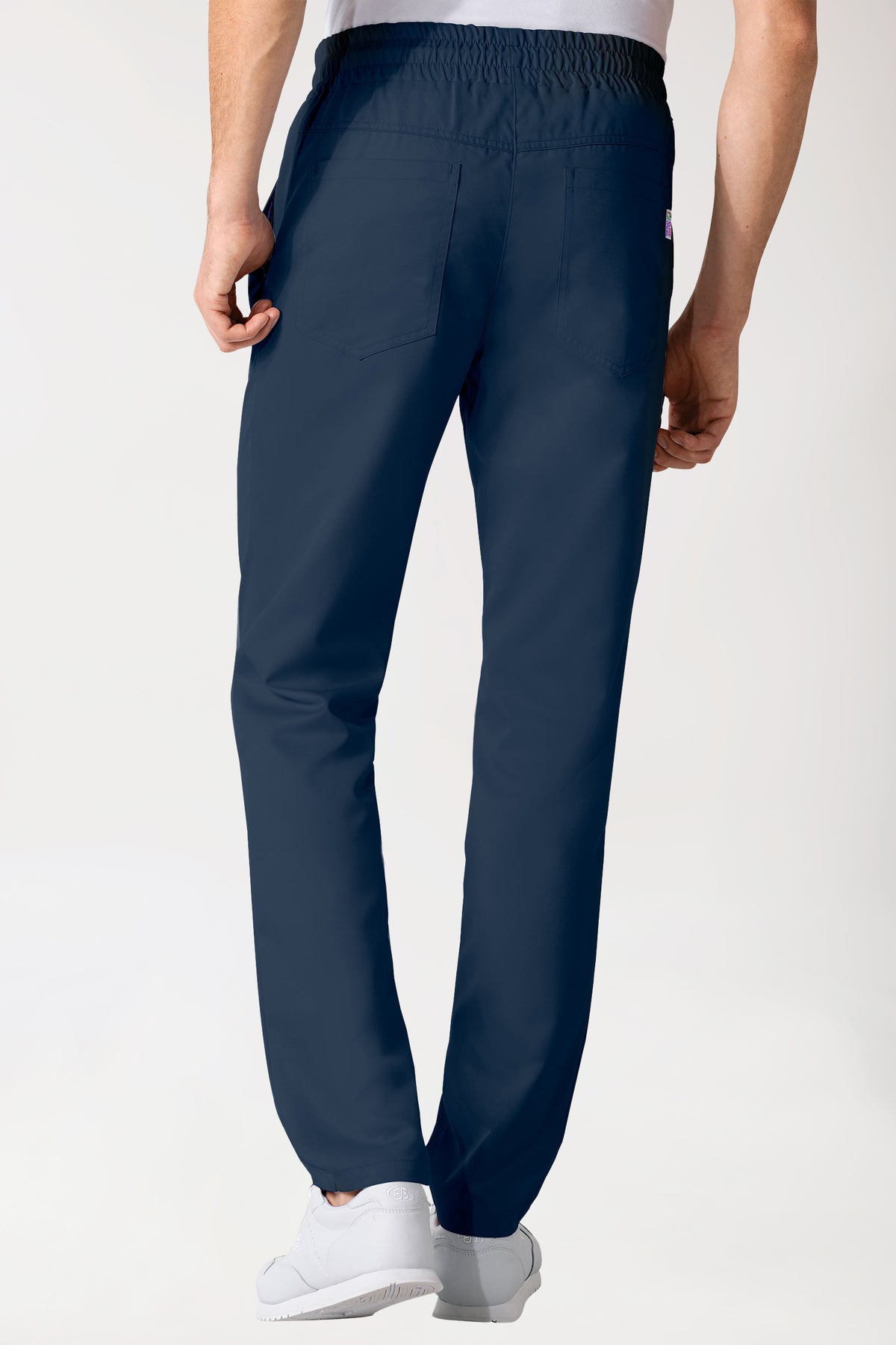 GREEN broek uniseks - elastische boord navy, Achterzijde view