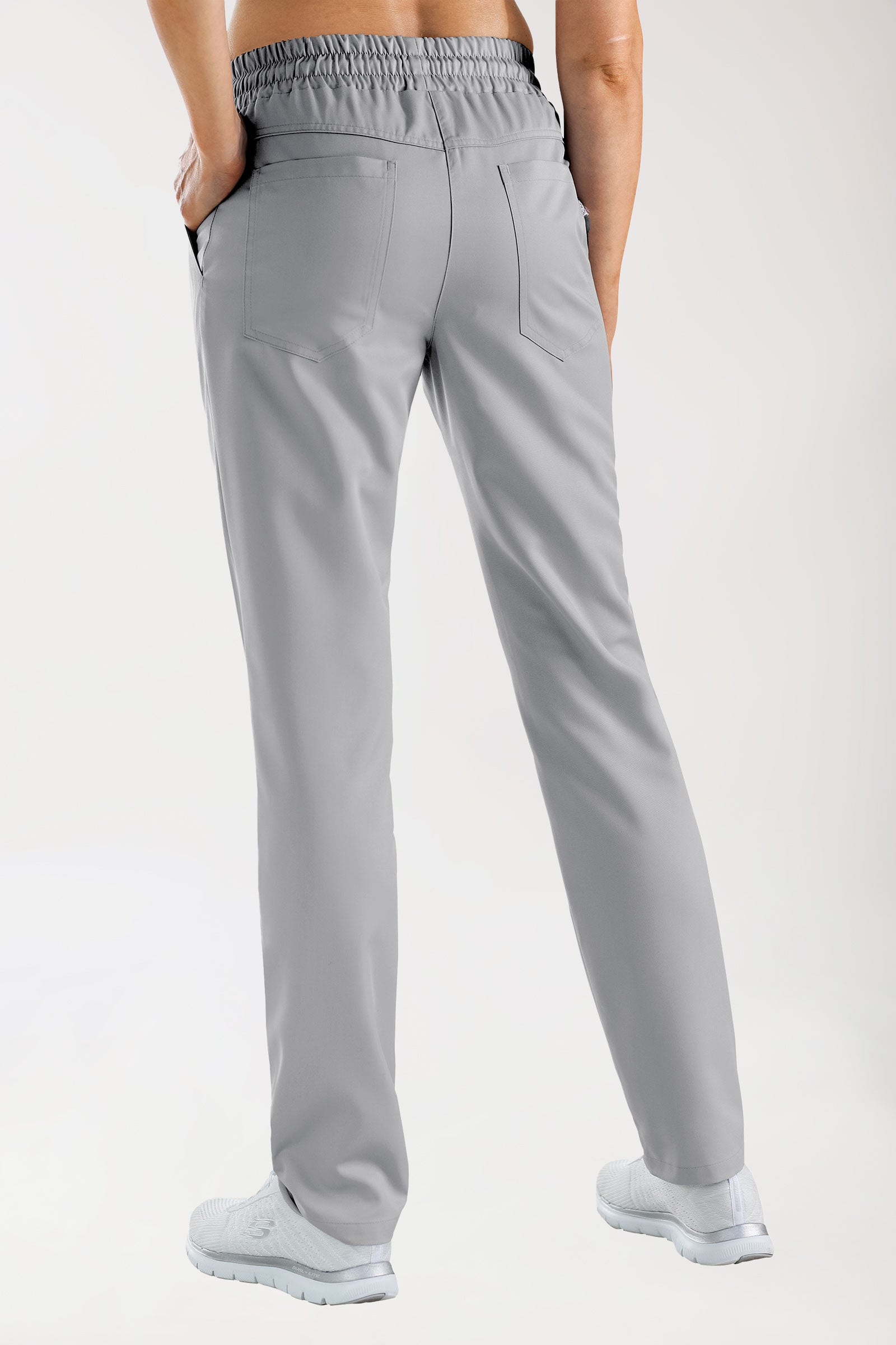 GREEN broek uniseks - elastische boord parelgrijs