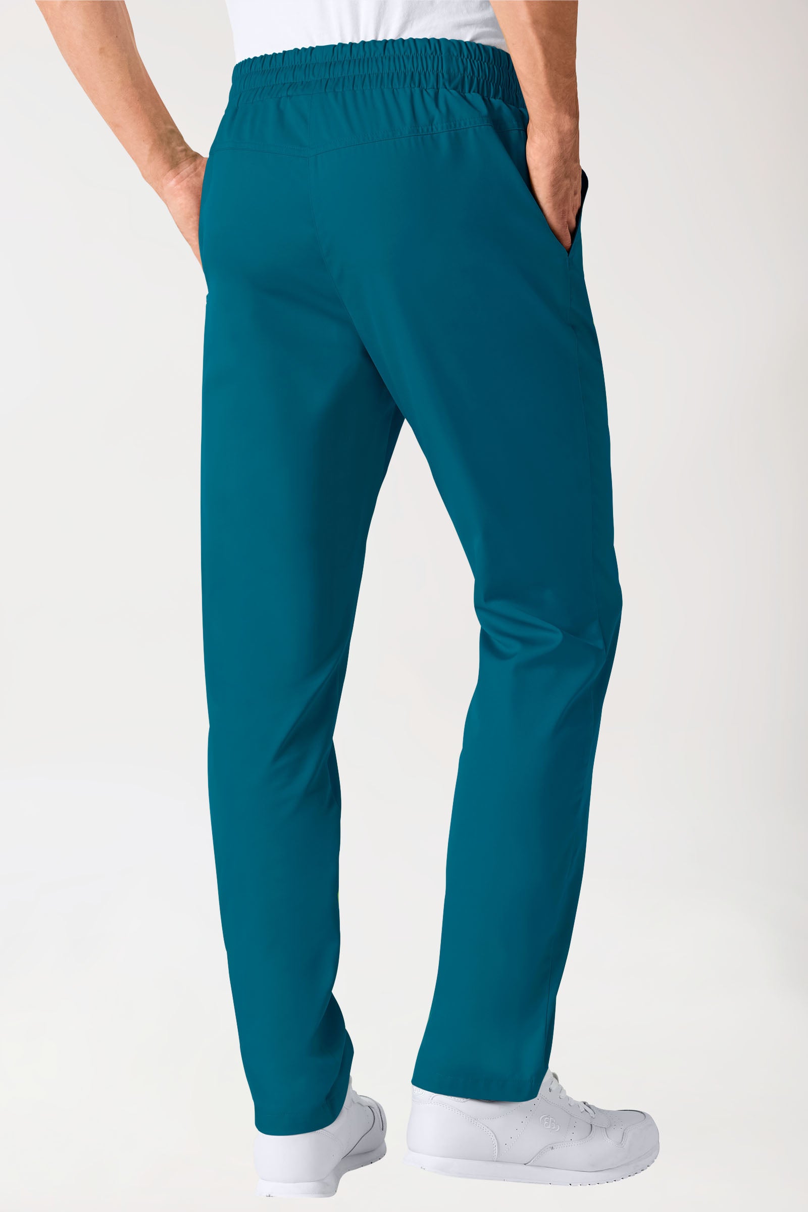 broek uniseks - hoge boord petrol